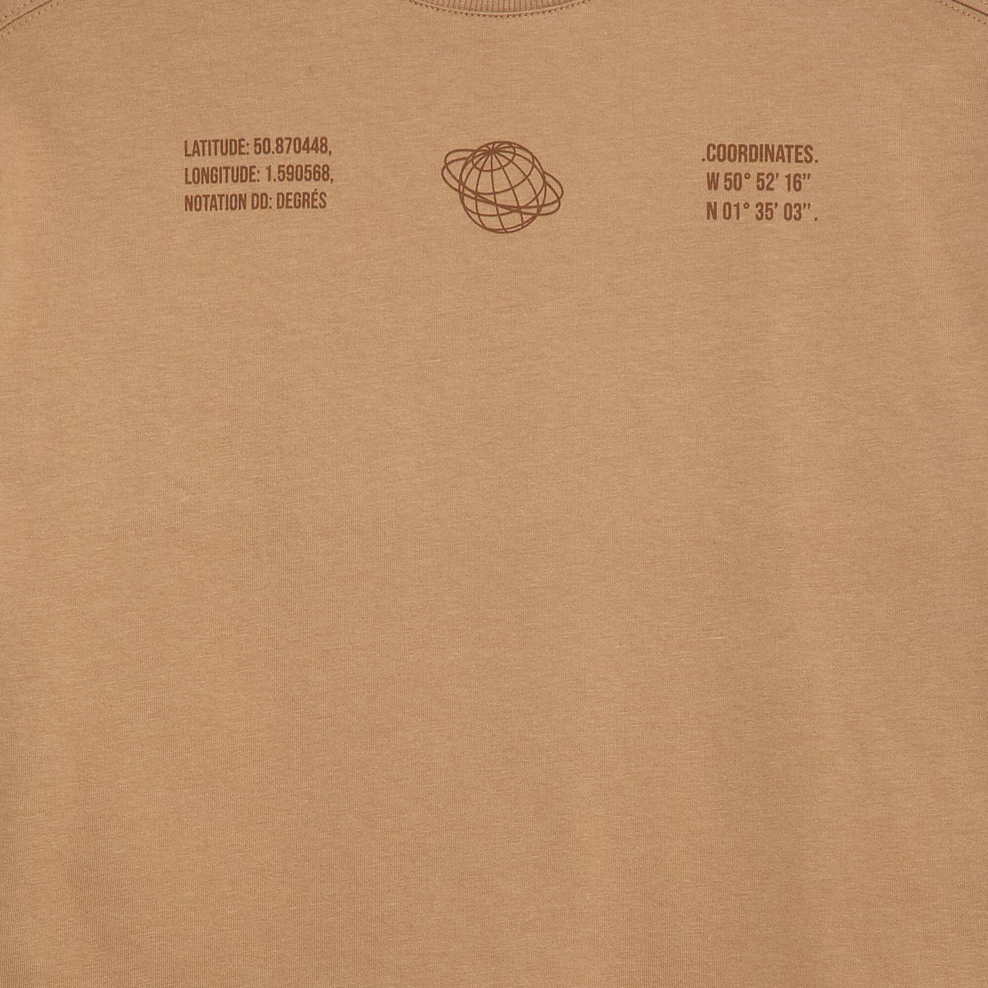 2-in-1 Effect Long-Sleeved T-Shirt BEIGE - Image 2