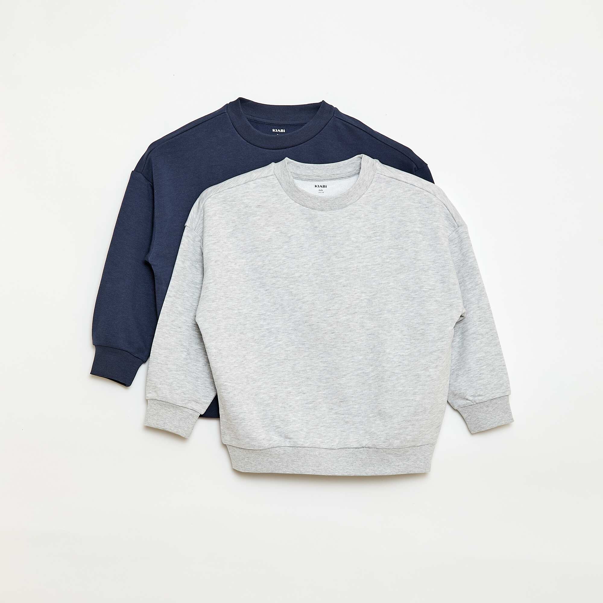 2-Pack Cotton French Terry Sweatshirts BLUE