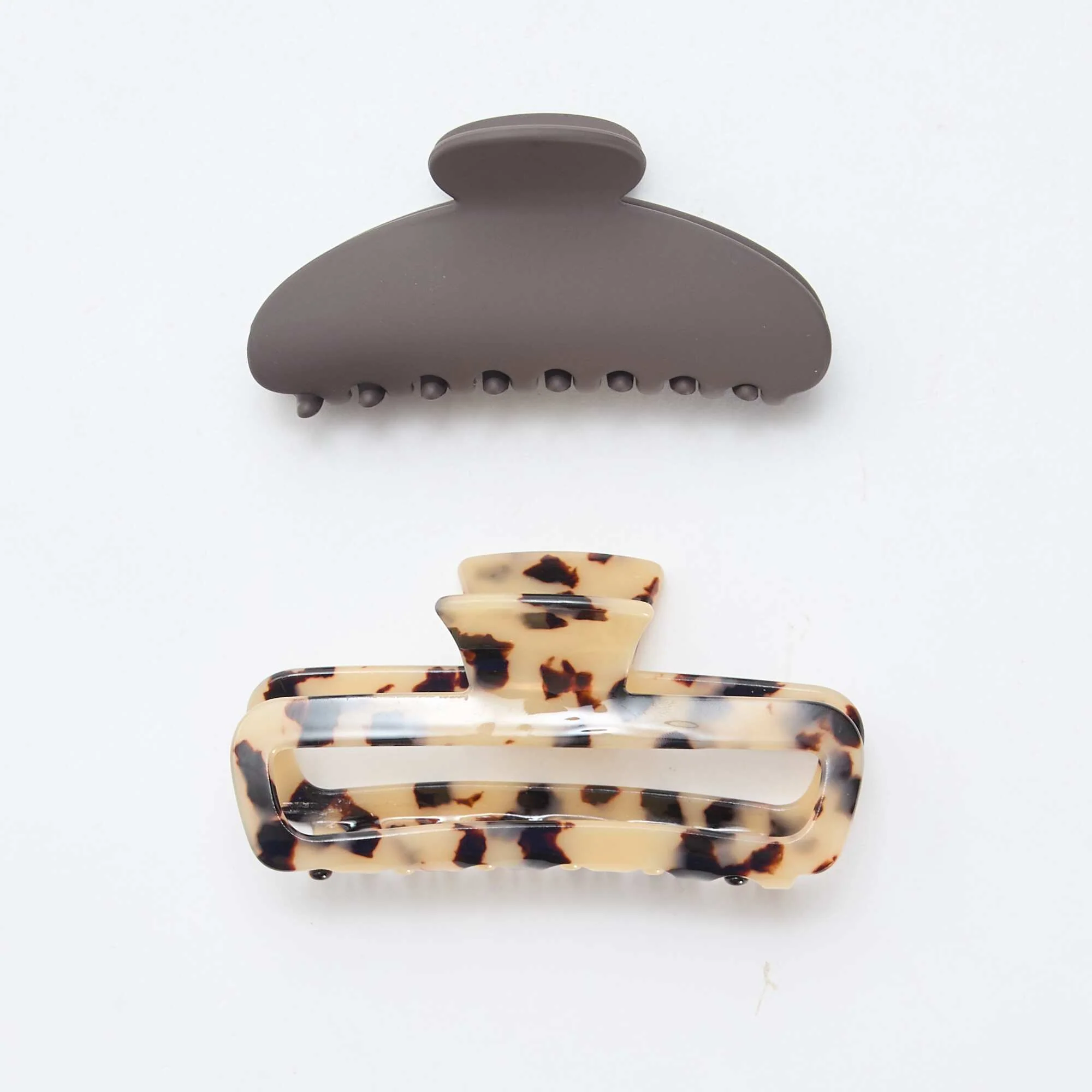 2-Pack Crab Claw Hair Clips BLACK