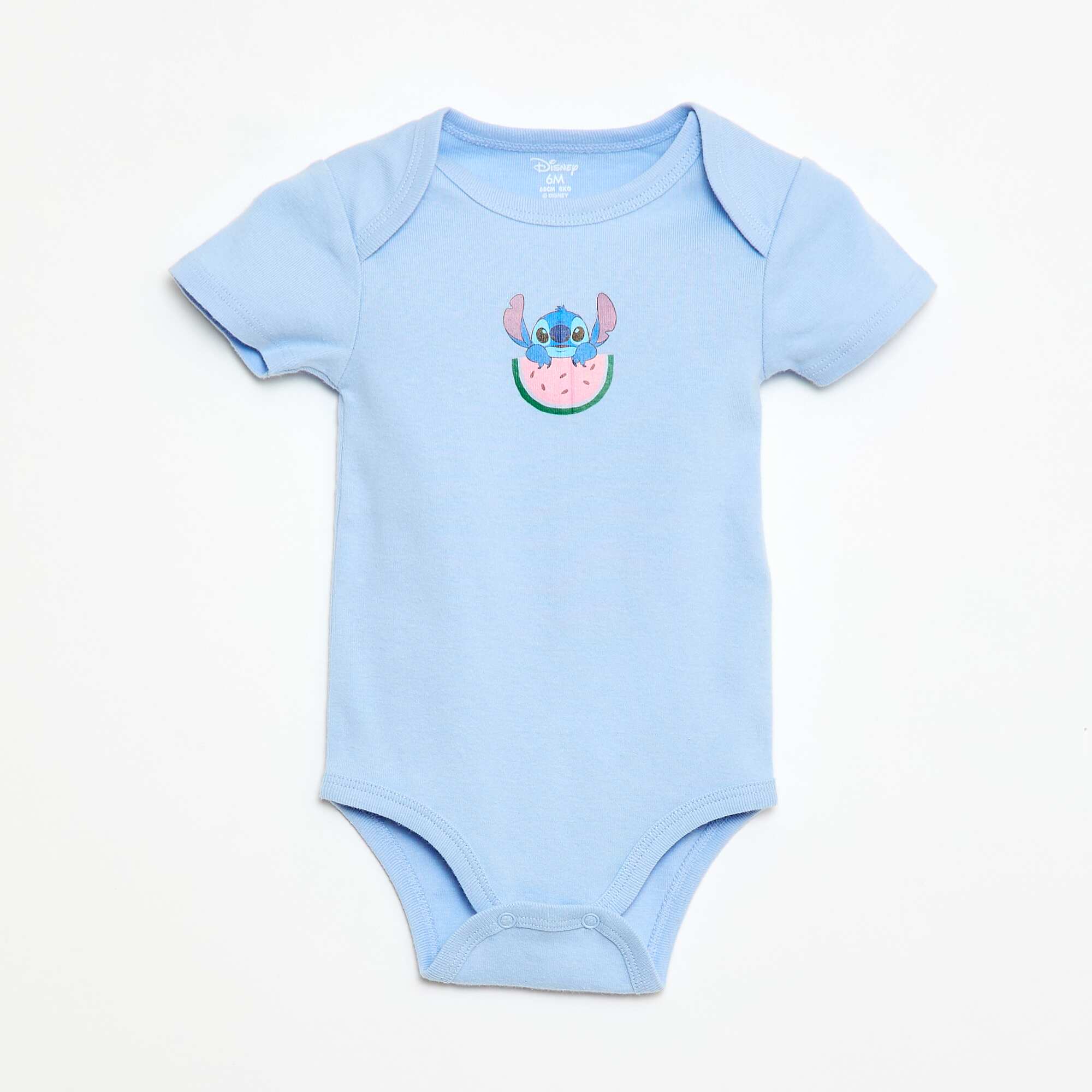 2-Pack 'Disney' 'Stitch' Short-Sleeve Bodysuits BLUE - Image 3