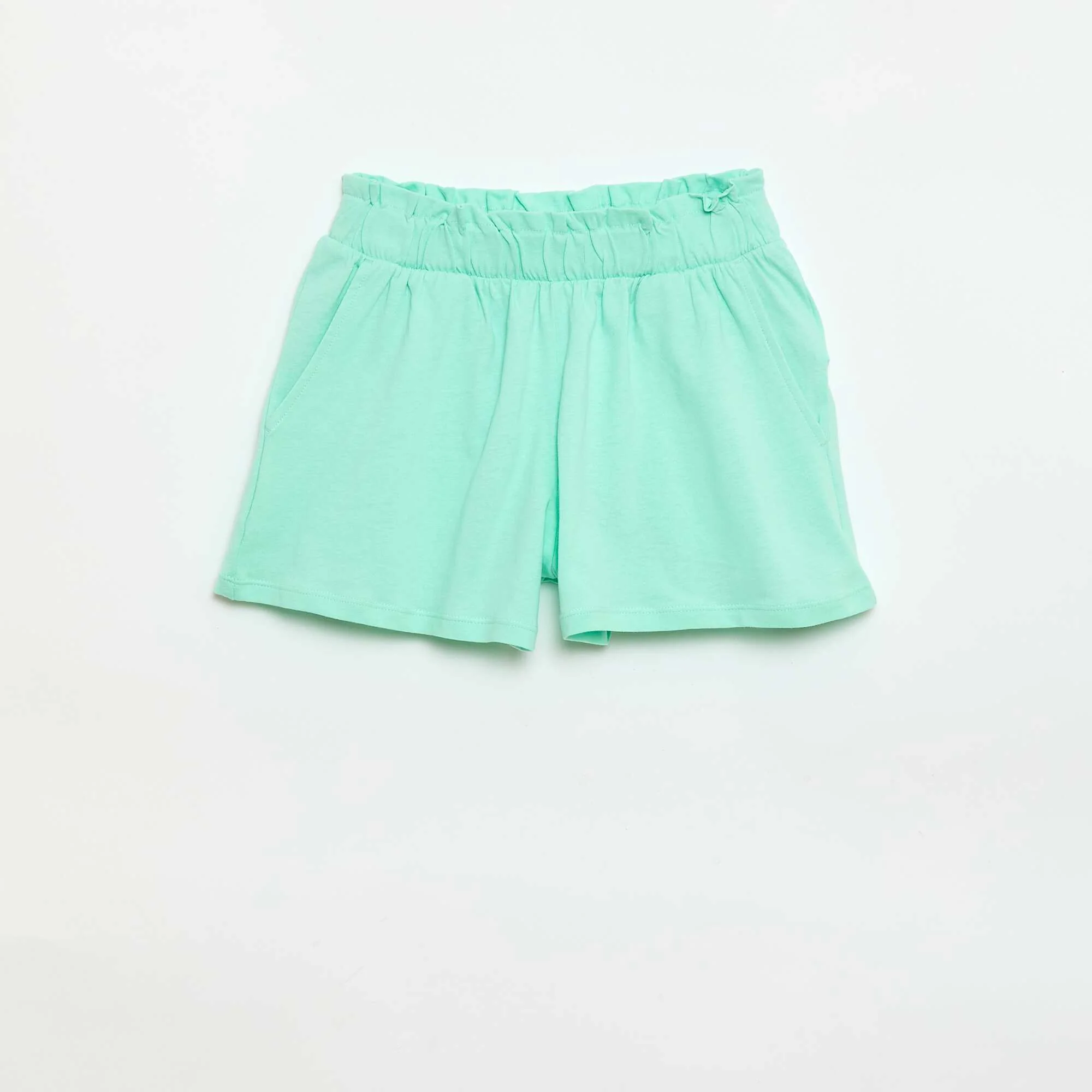 2-Pack Elastic Waist Shorts WHITE - Image 3
