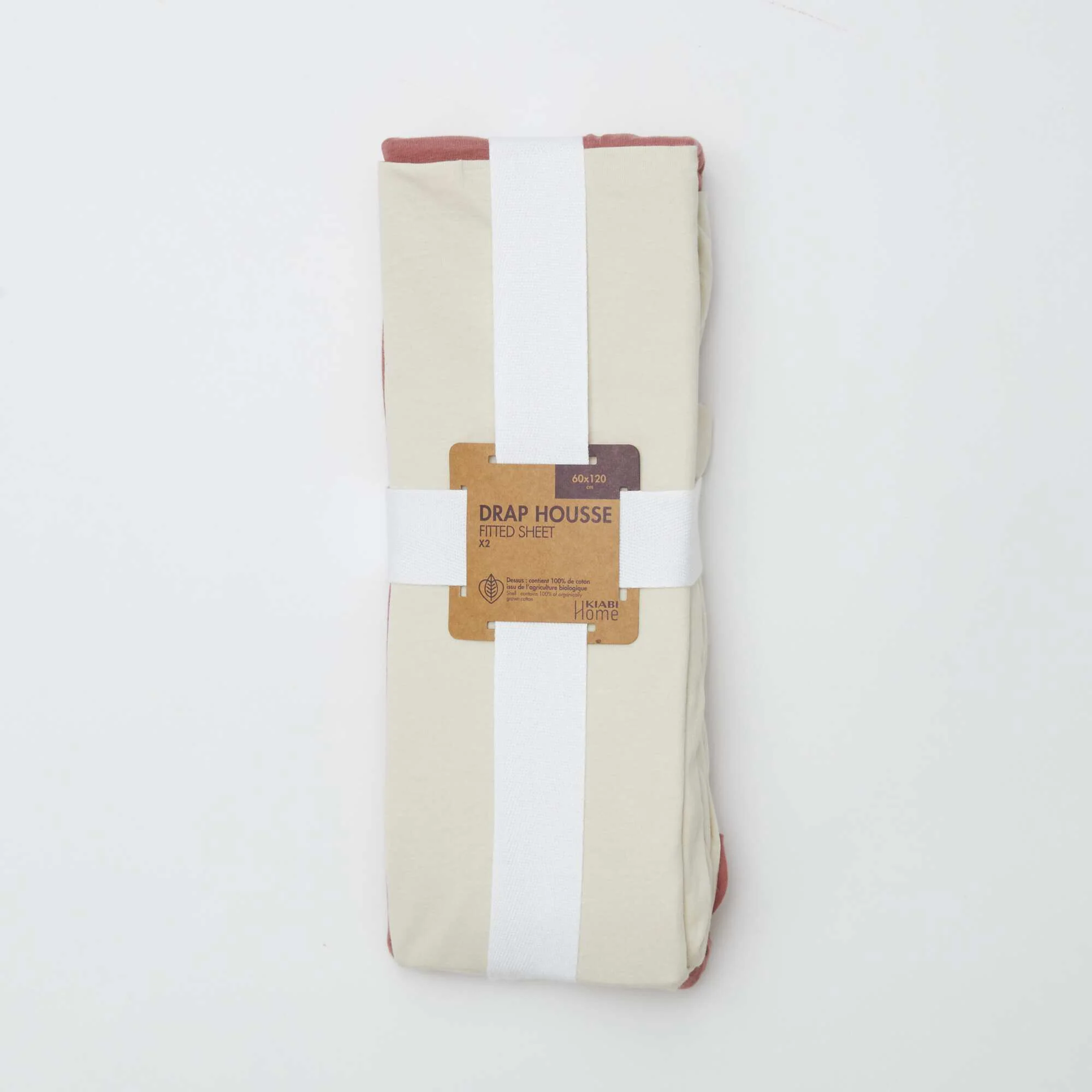 2-Pack Fitted Sheets - 60 x 120 cm WHITE