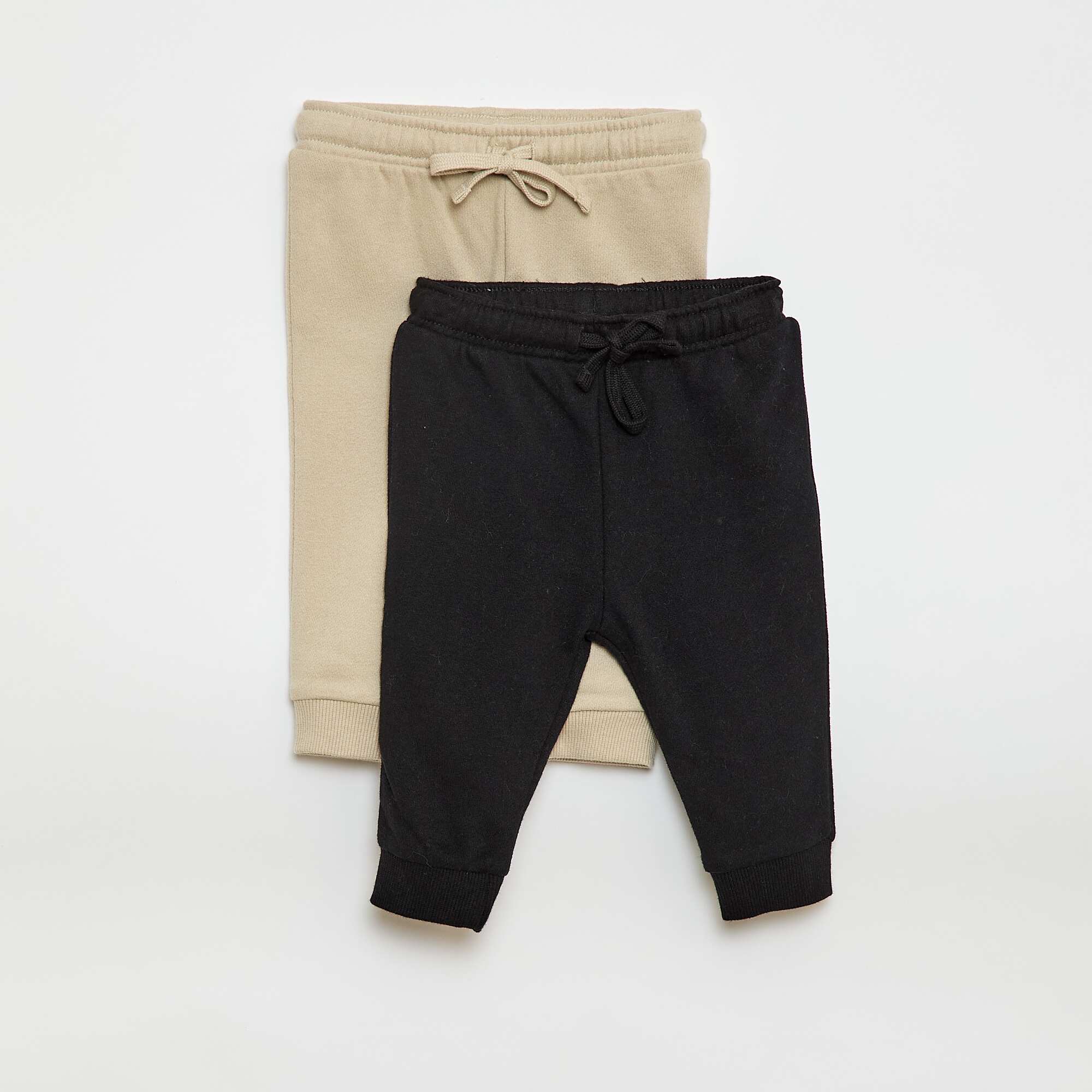 2-Pack French Terry Jogger Pants BLACK