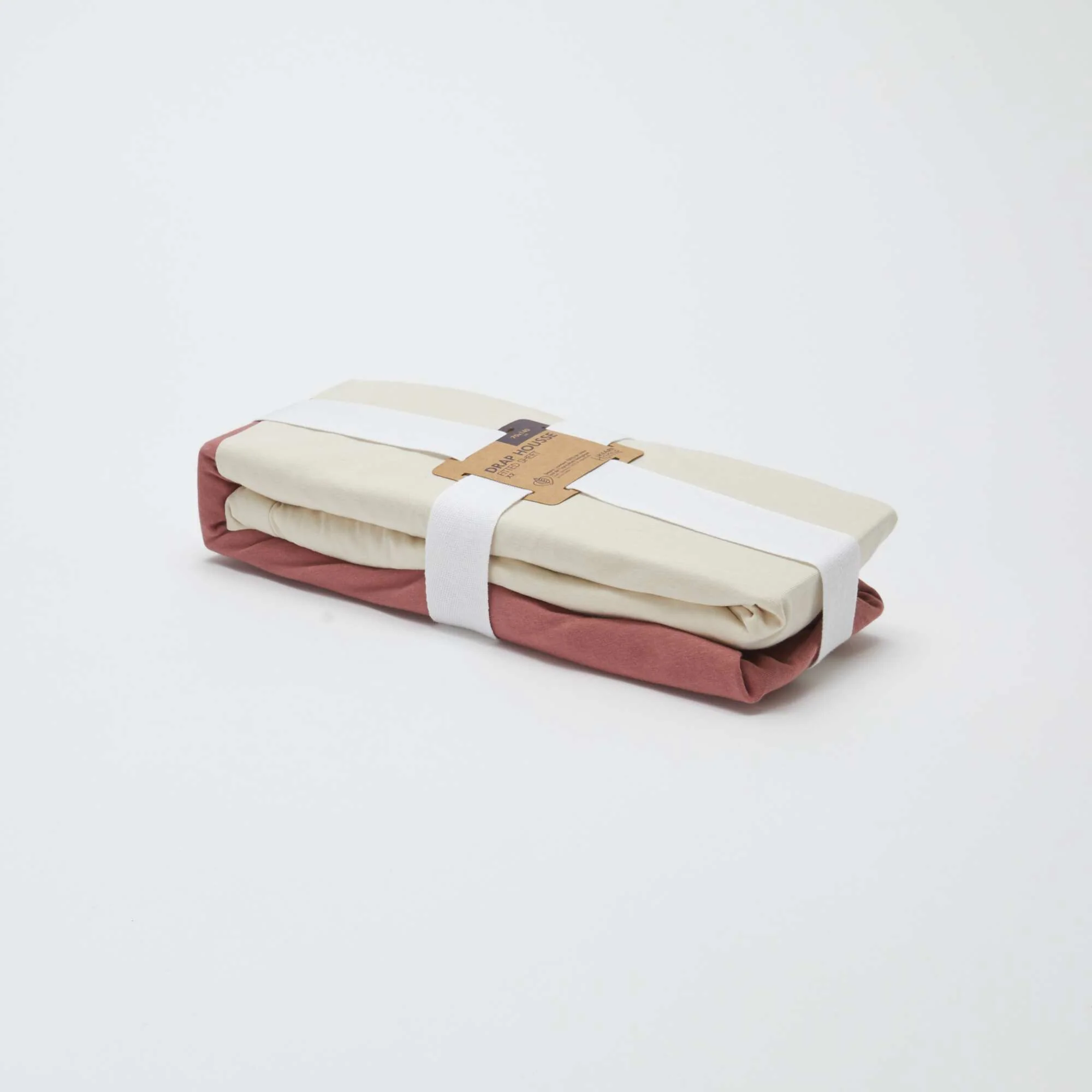 2-Pack Jersey Fitted Sheets for Baby (70x140) - Kiabi Home WHITE - Image 4