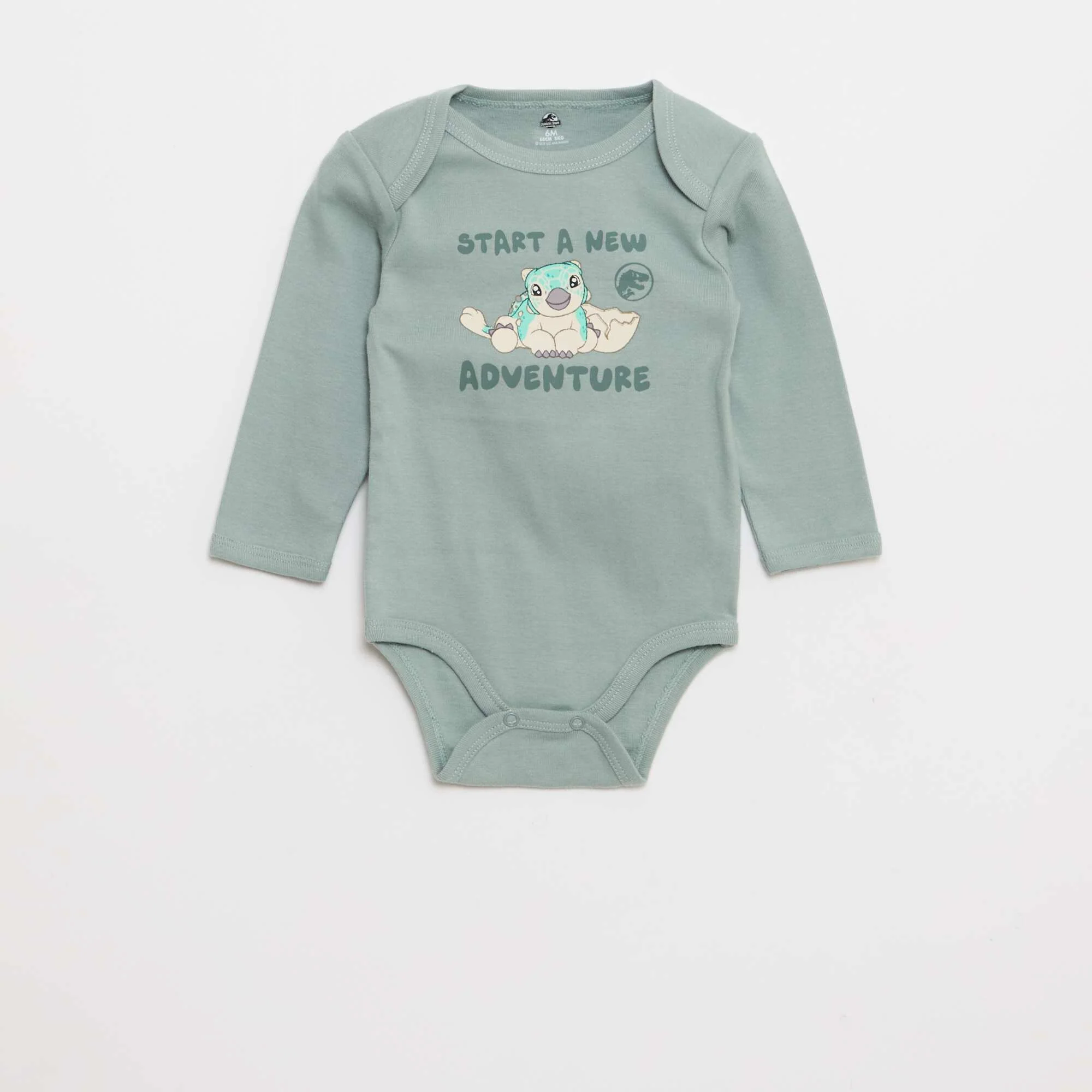2-Pack 'Jurassic Park' Bodysuits GREEN - Image 4