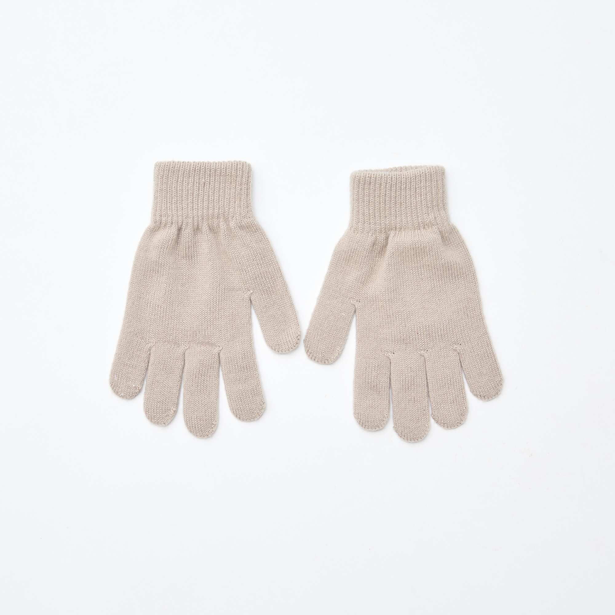 2-Pack Knitted Gloves BEIGE - Image 3