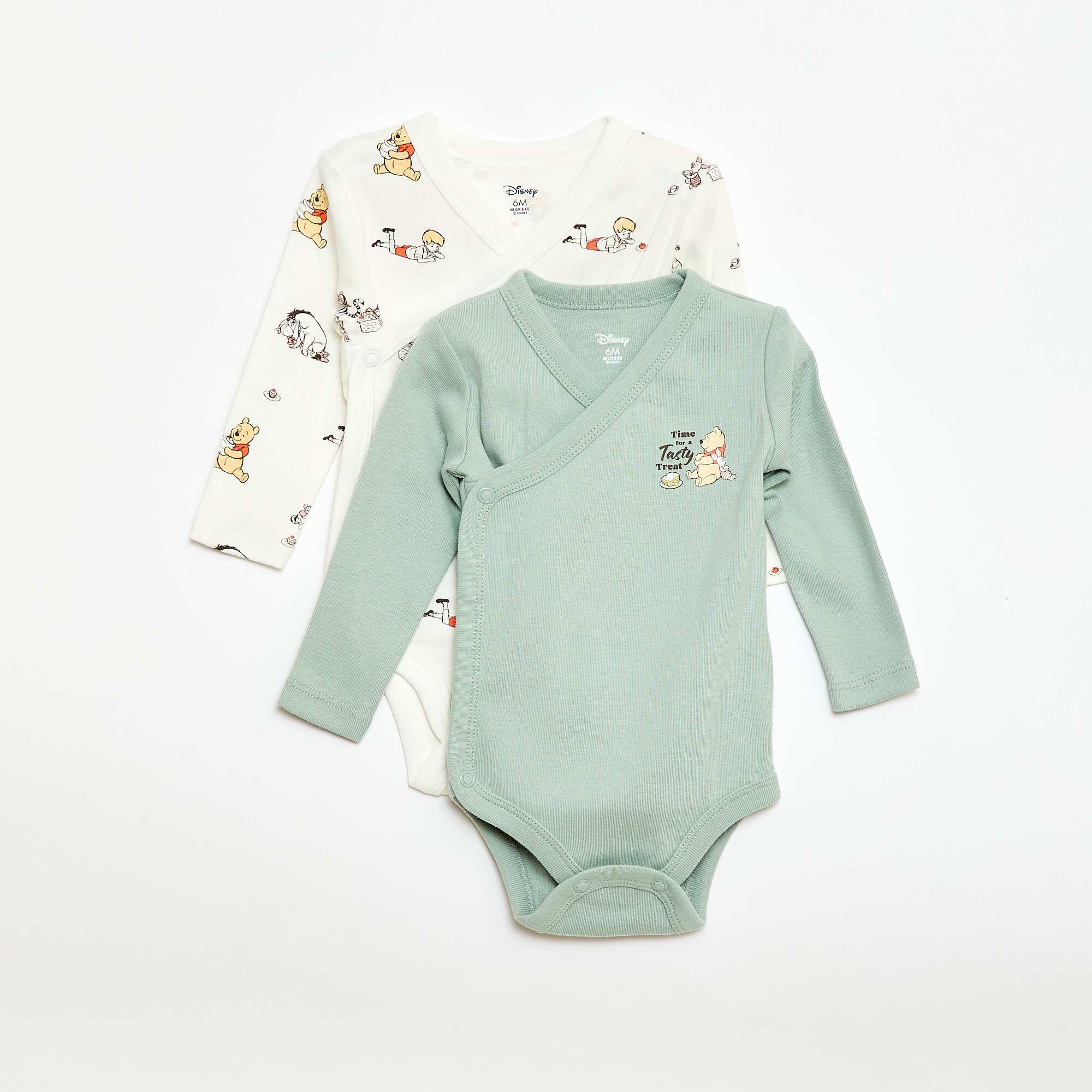 2-Pack 'Minnie' Bodysuits GREEN