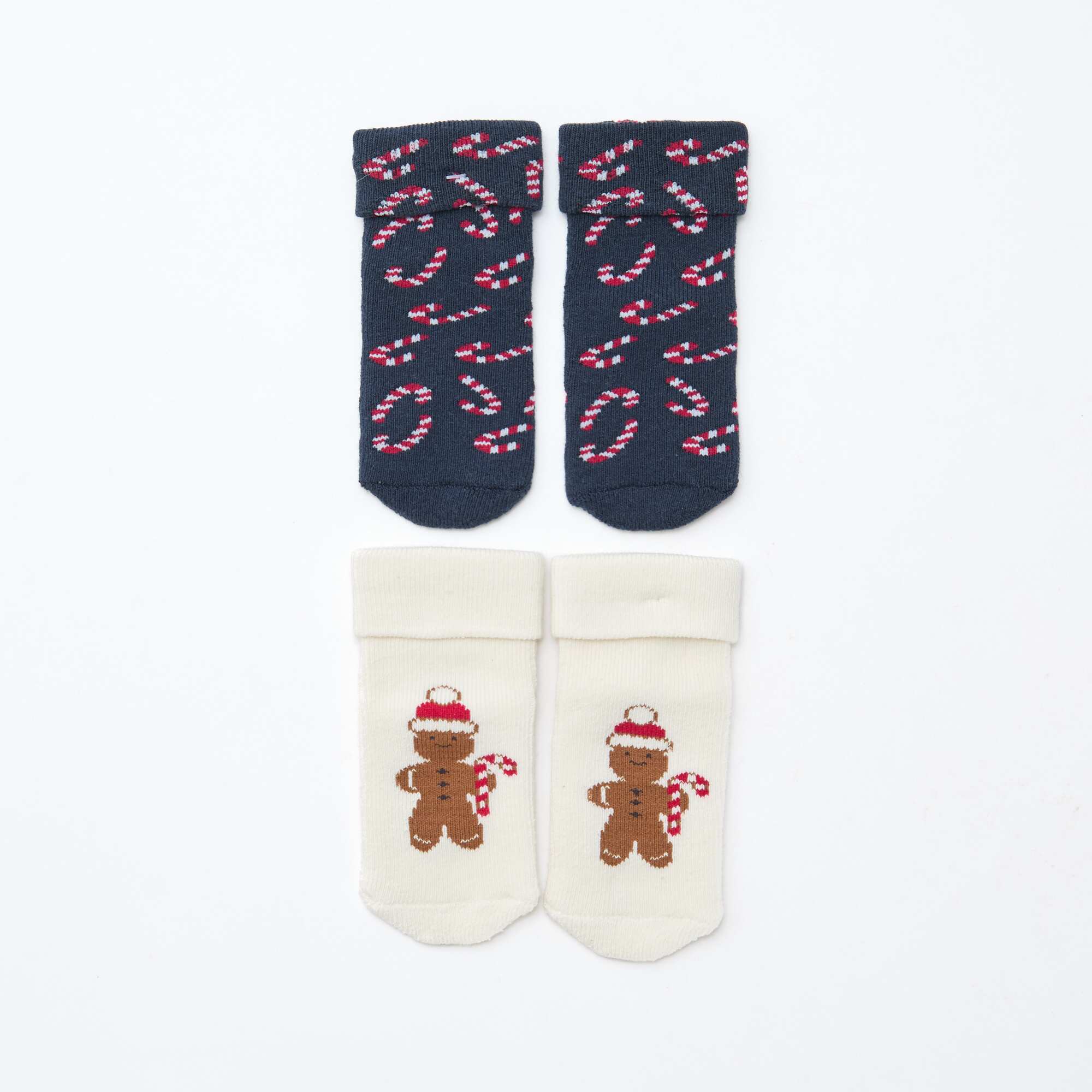 2-Pack of Newborn Socks BLUE - Image 2