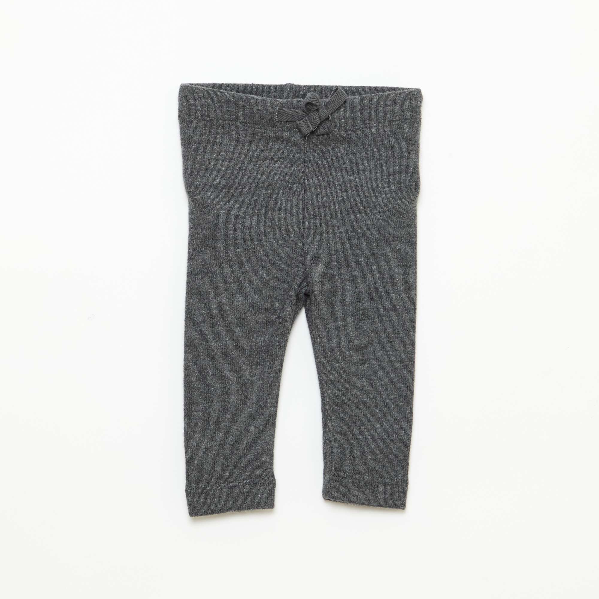 2-Pack of Snuggly Knit Leggings GREY - Image 2