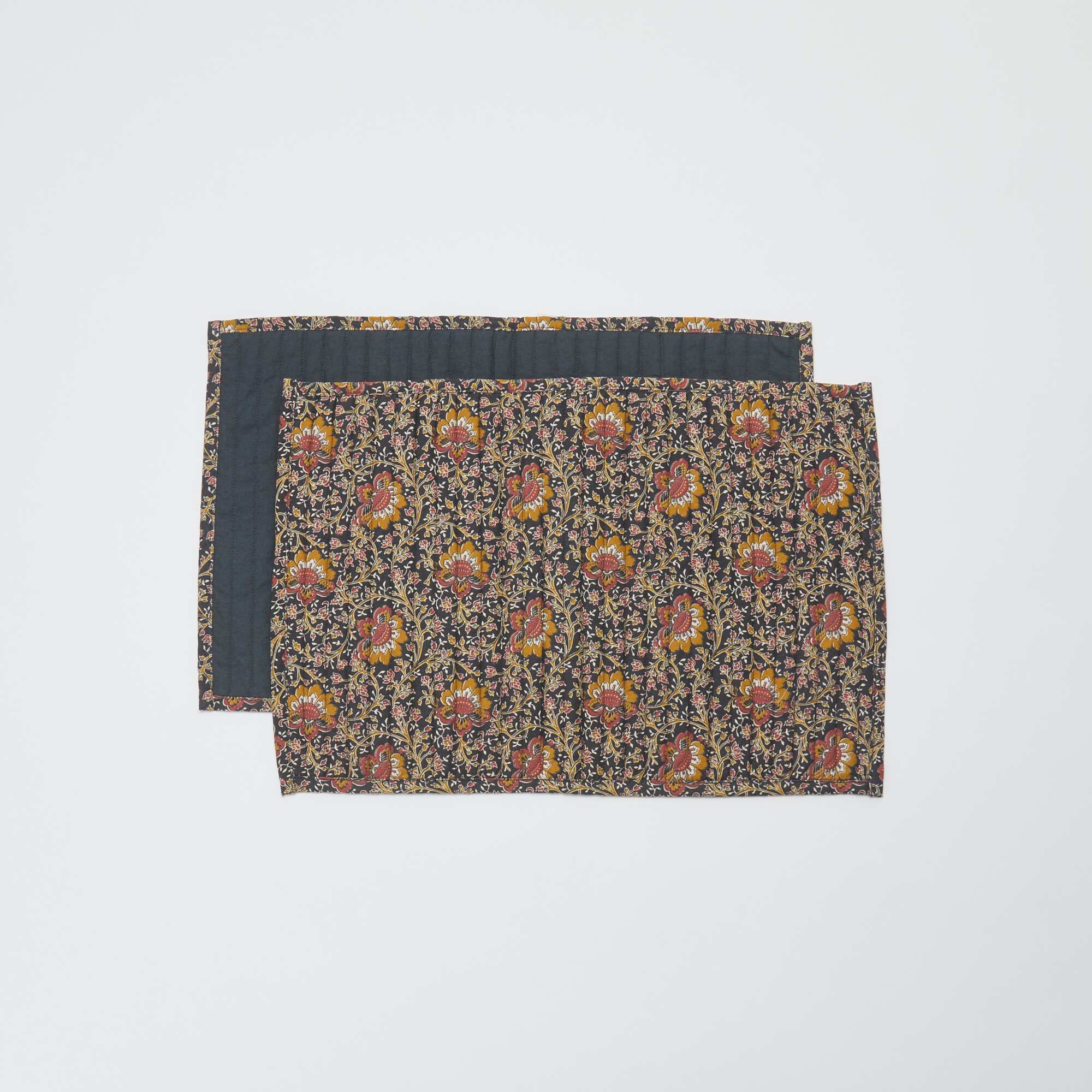 2-Pack Placemats 30 x 45 cm - Kiabi Home BLACK