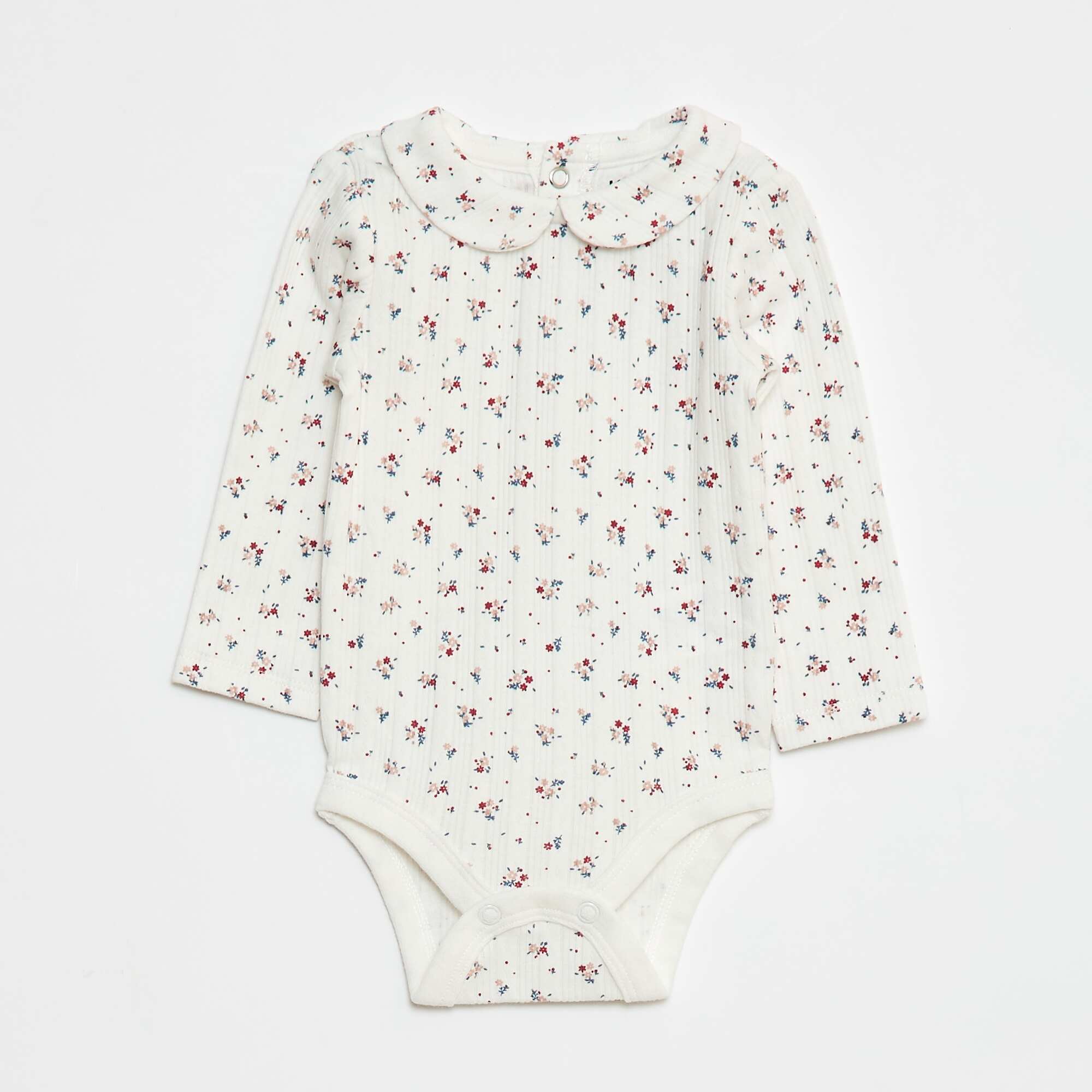 2-Pack Pointelle Knit Bodysuits WHITE - Image 3