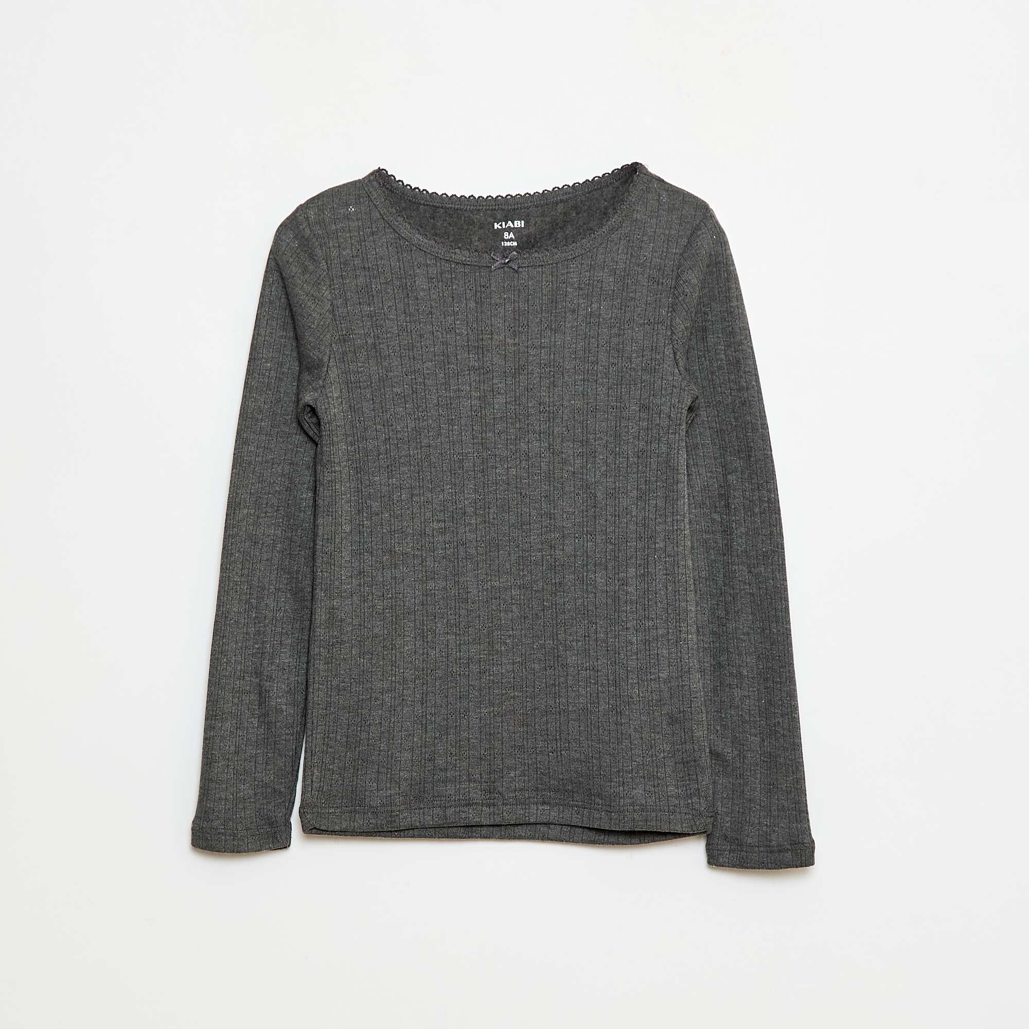 2-Pack Pointelle Knit Long-Sleeve T-Shirts WHITE - Image 2