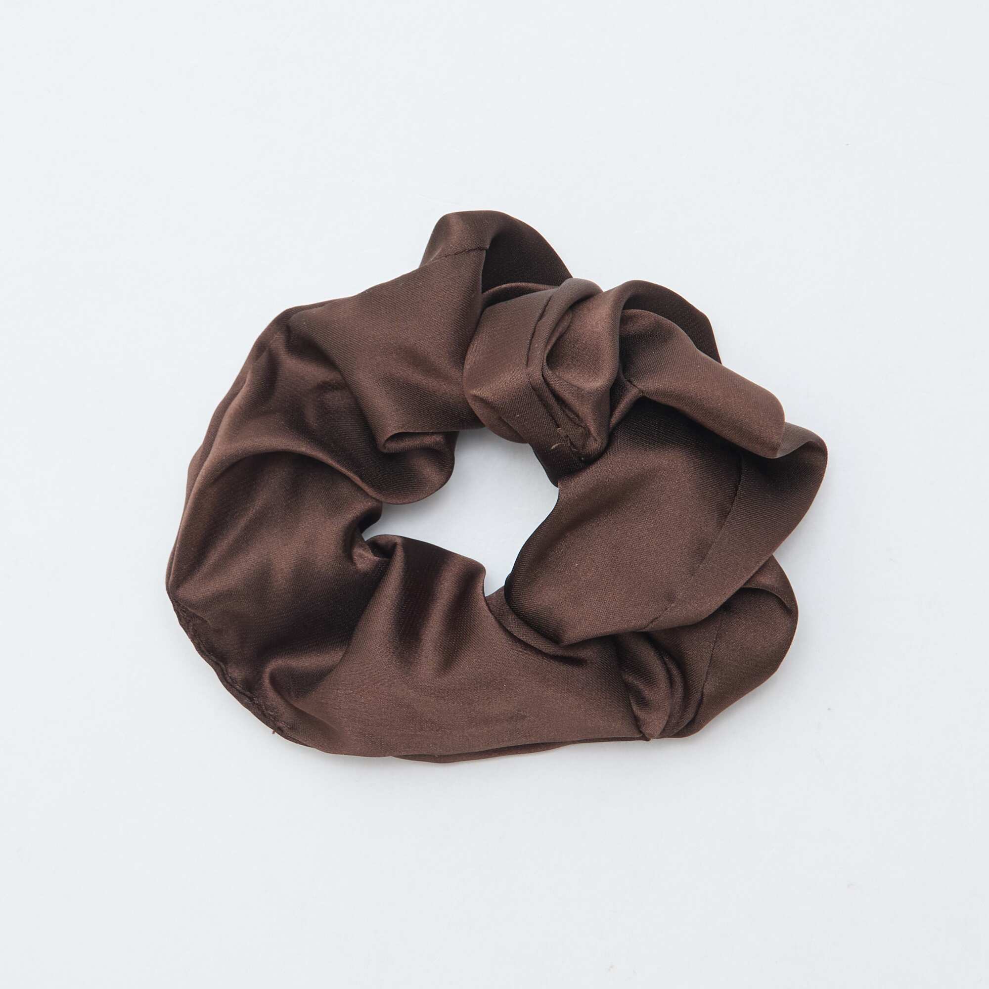2-Pack Satin Scrunchies BROWN - Image 3