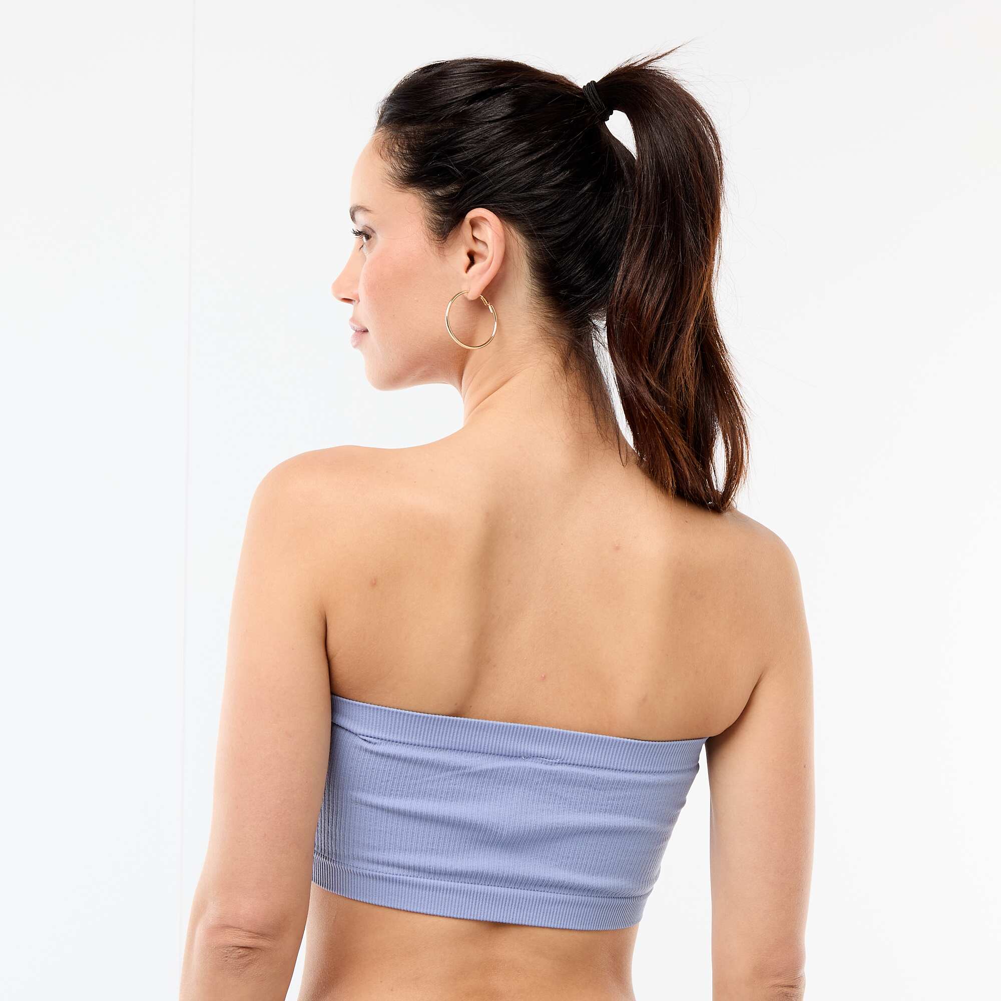 2-Pack Seamless Rib Bandeau Bras BLUE - Image 3
