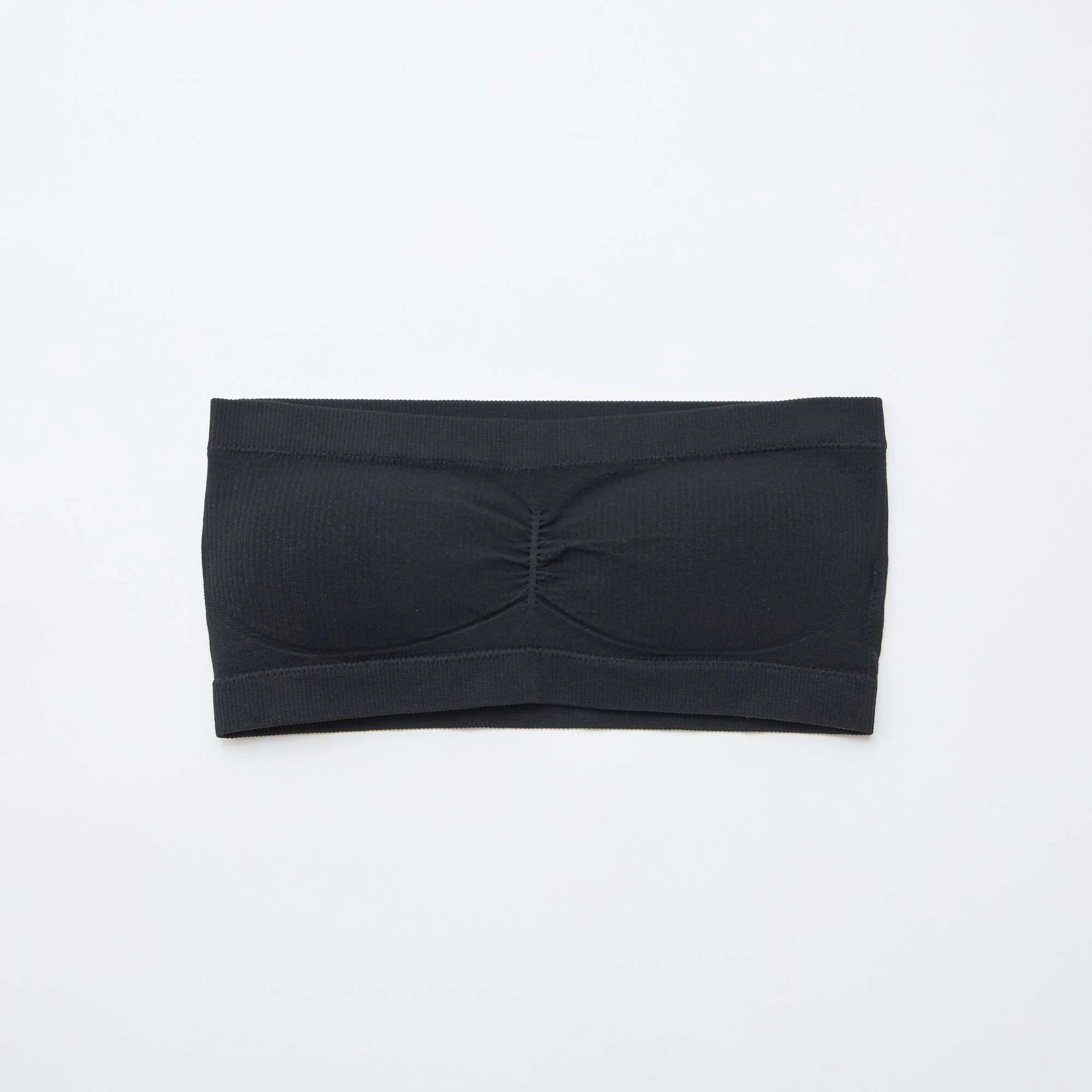 2-Pack Seamless Rib Bandeau Bras WHITE - Image 5