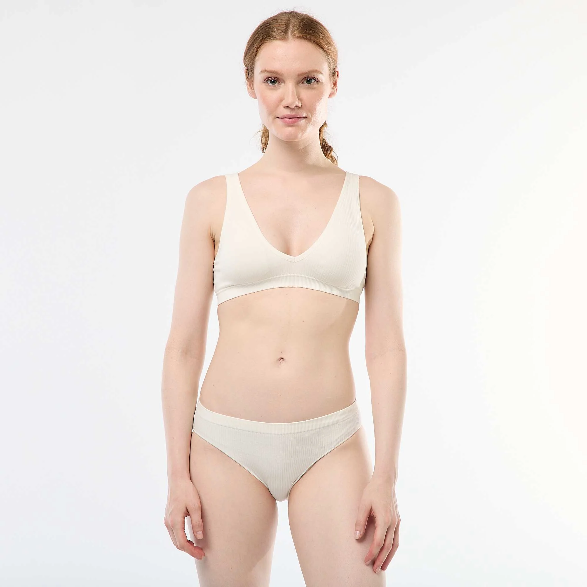 2-Pack Seamless Ribbed Bralettes PINK - Image 2