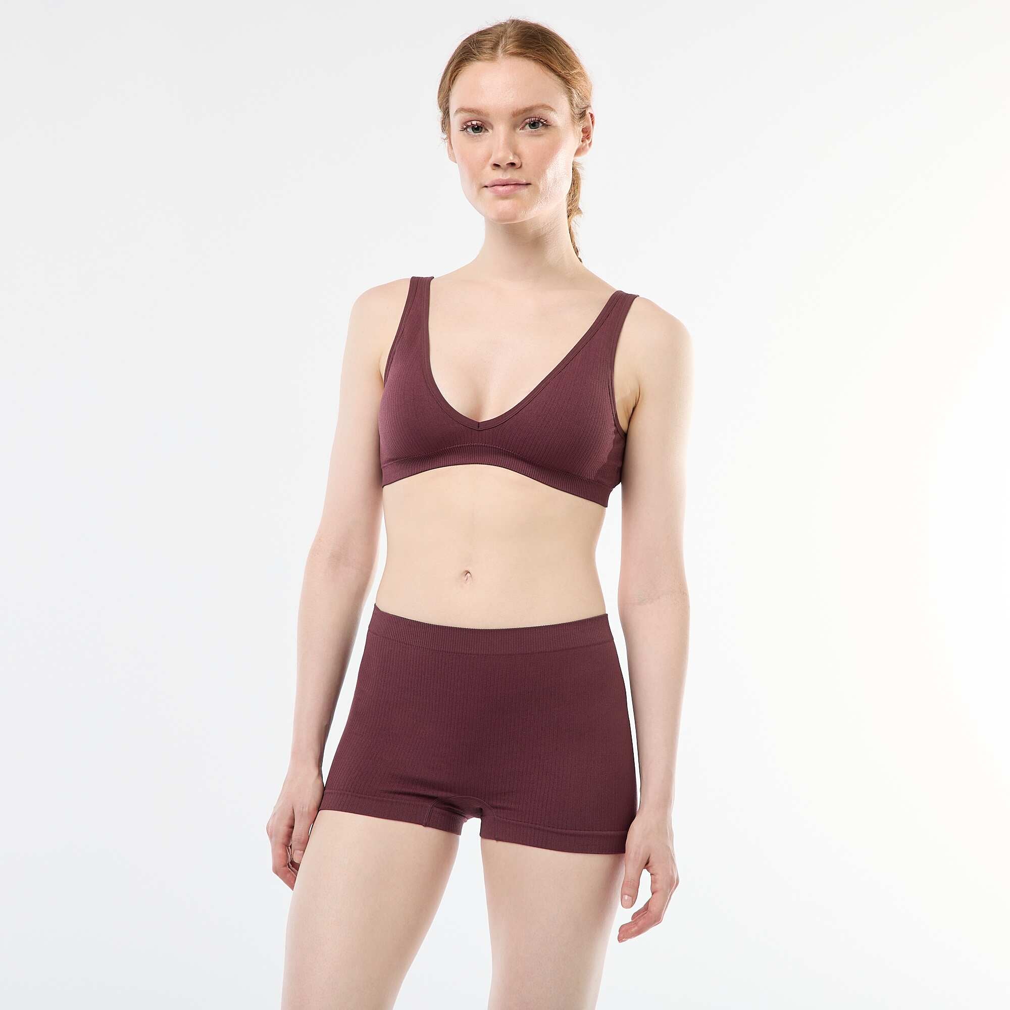 2-Pack Seamless Ribbed Bralettes PINK - Image 6