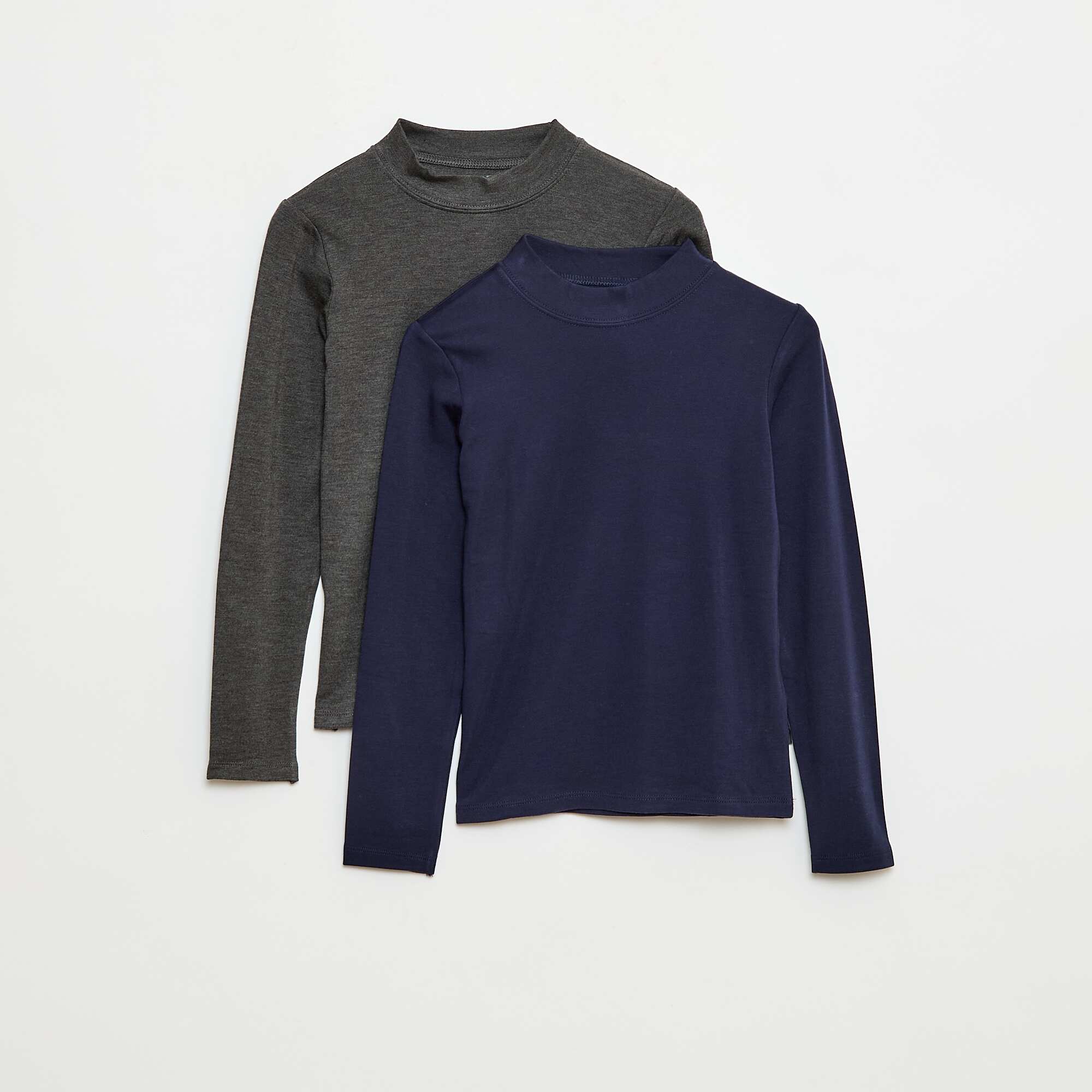 2-Pack Turtleneck T-Shirts BLUE