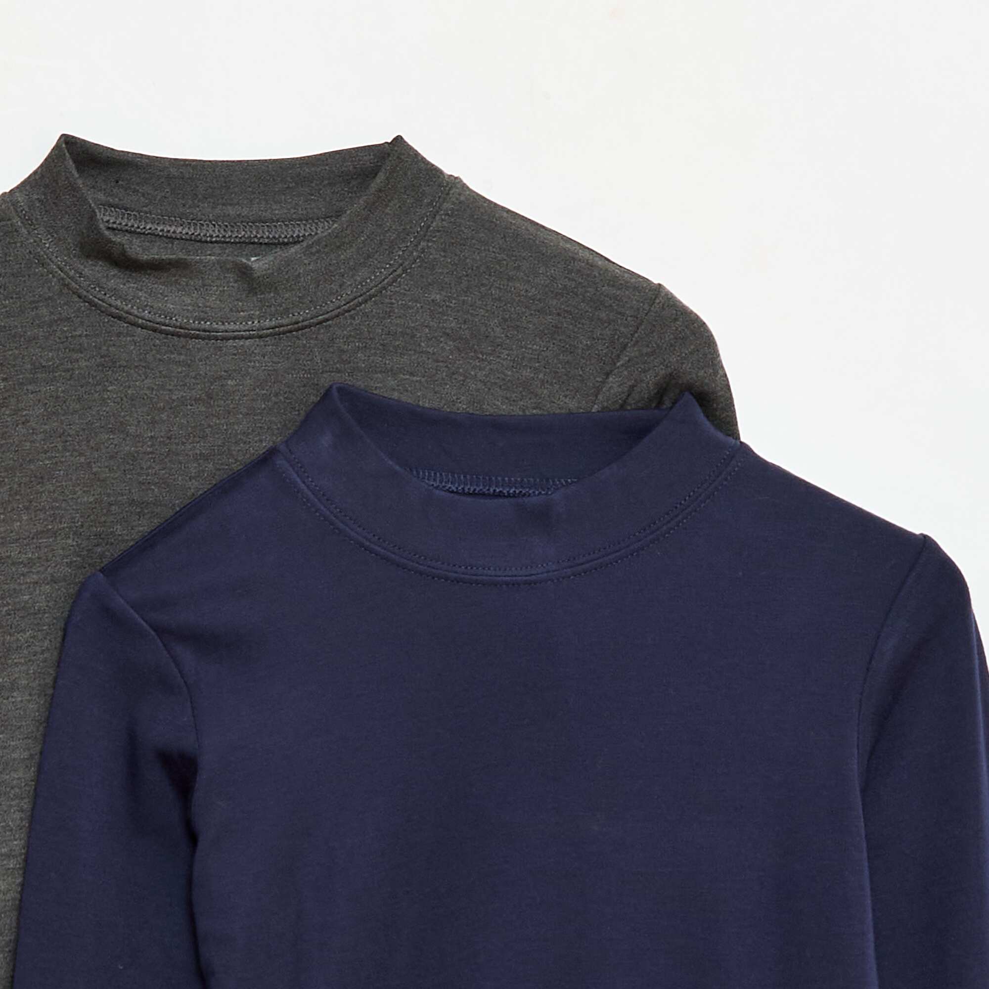 2-Pack Turtleneck T-Shirts BLUE - Image 2