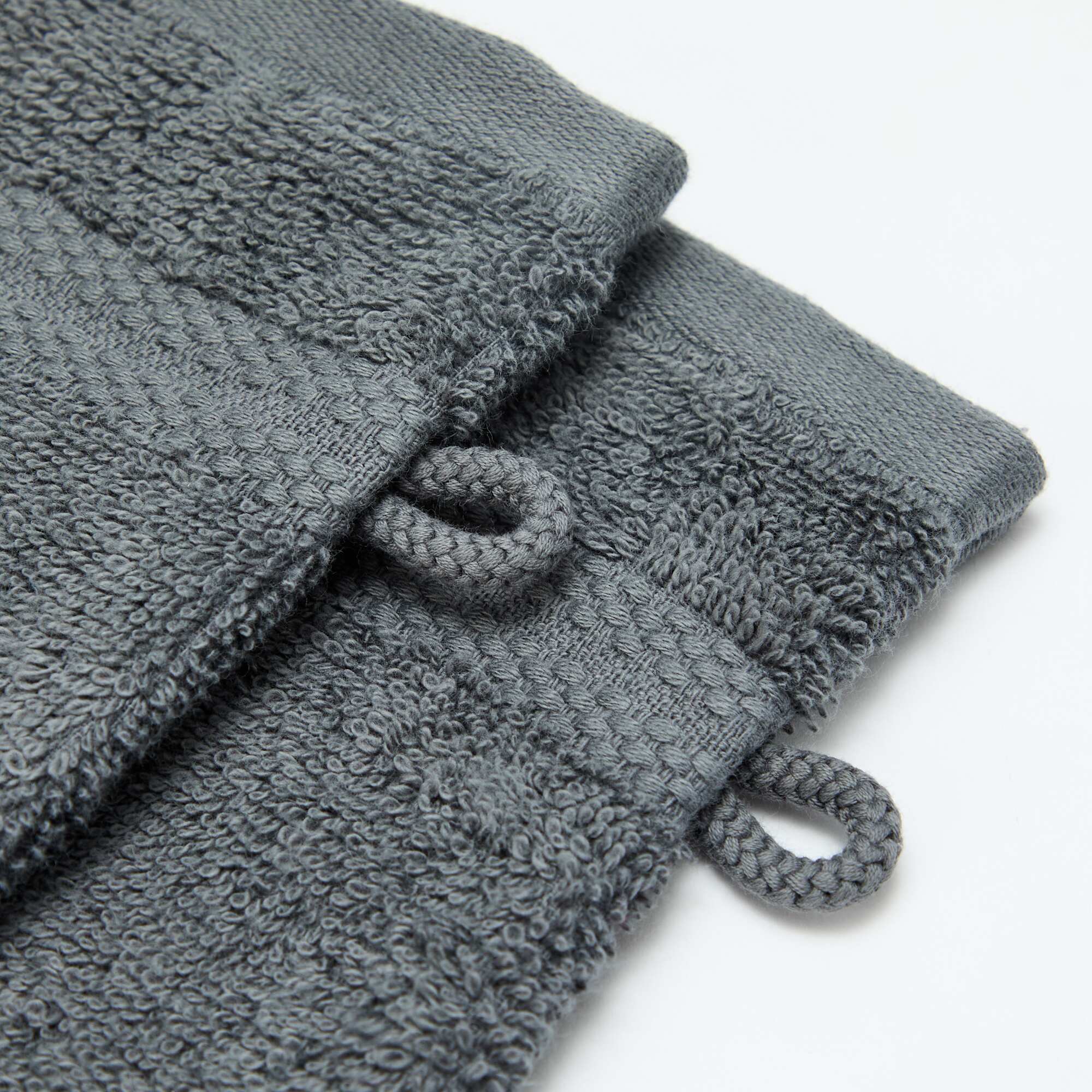 2-Pack Washcloths - Kiabi Home GREY - Image 2