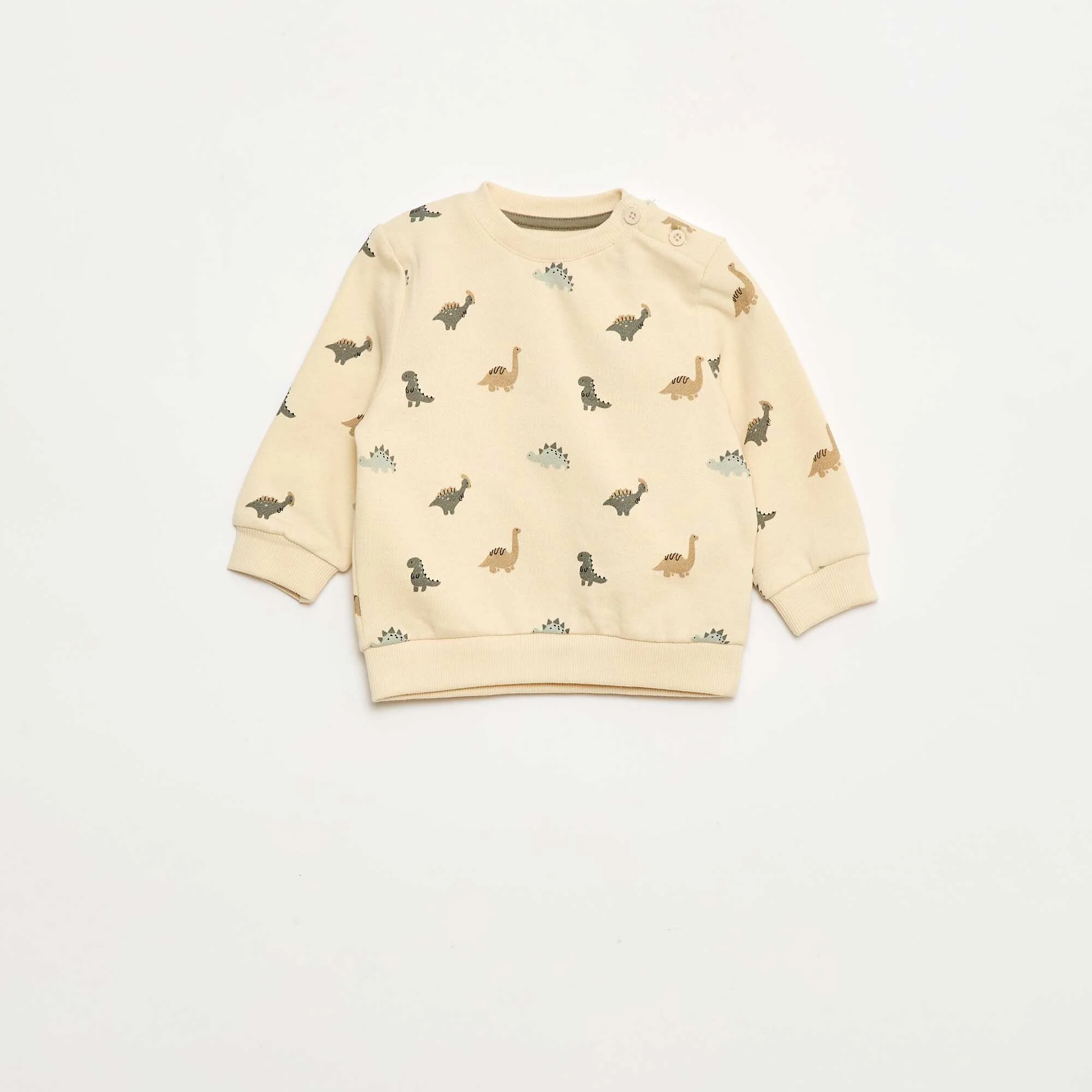 2-piece sweatshirt + trousers set WHITE - Image 3