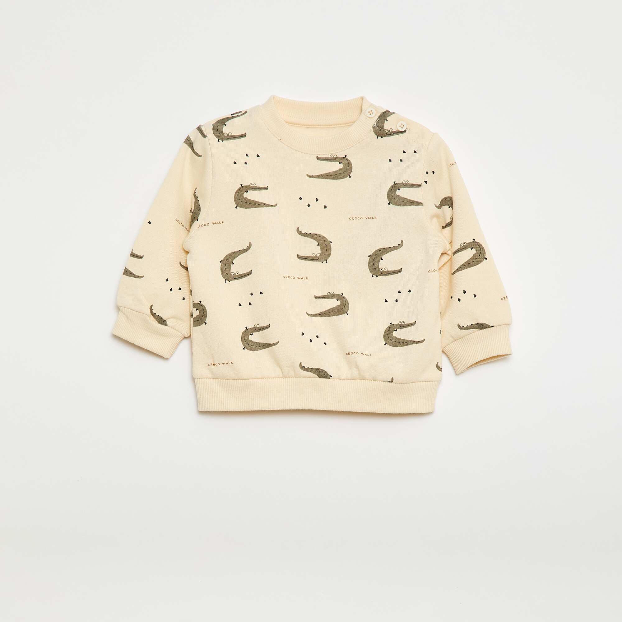 2-piece sweatshirt + trousers set WHITE - Image 3
