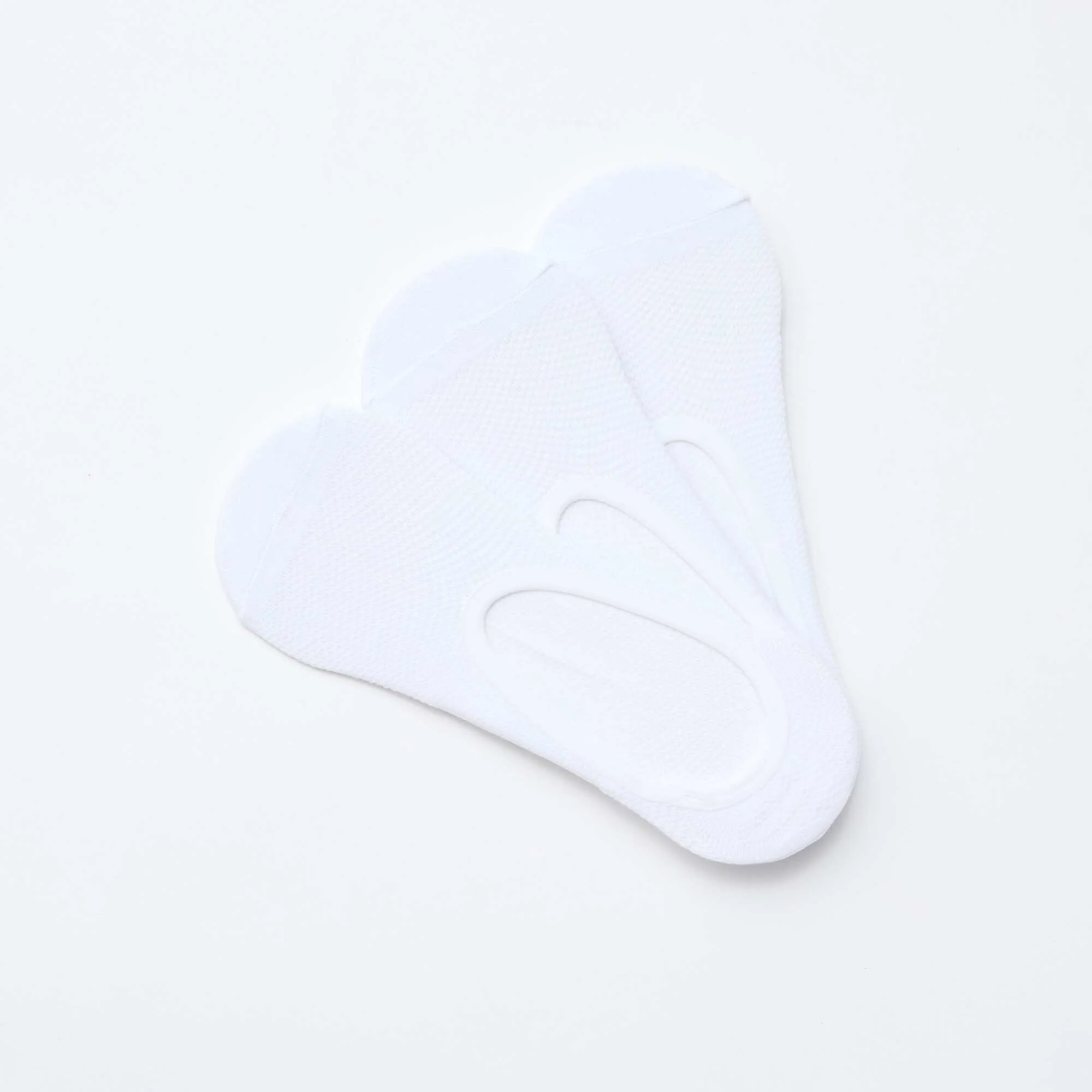 3-Pack Invisible Footie Socks WHITE