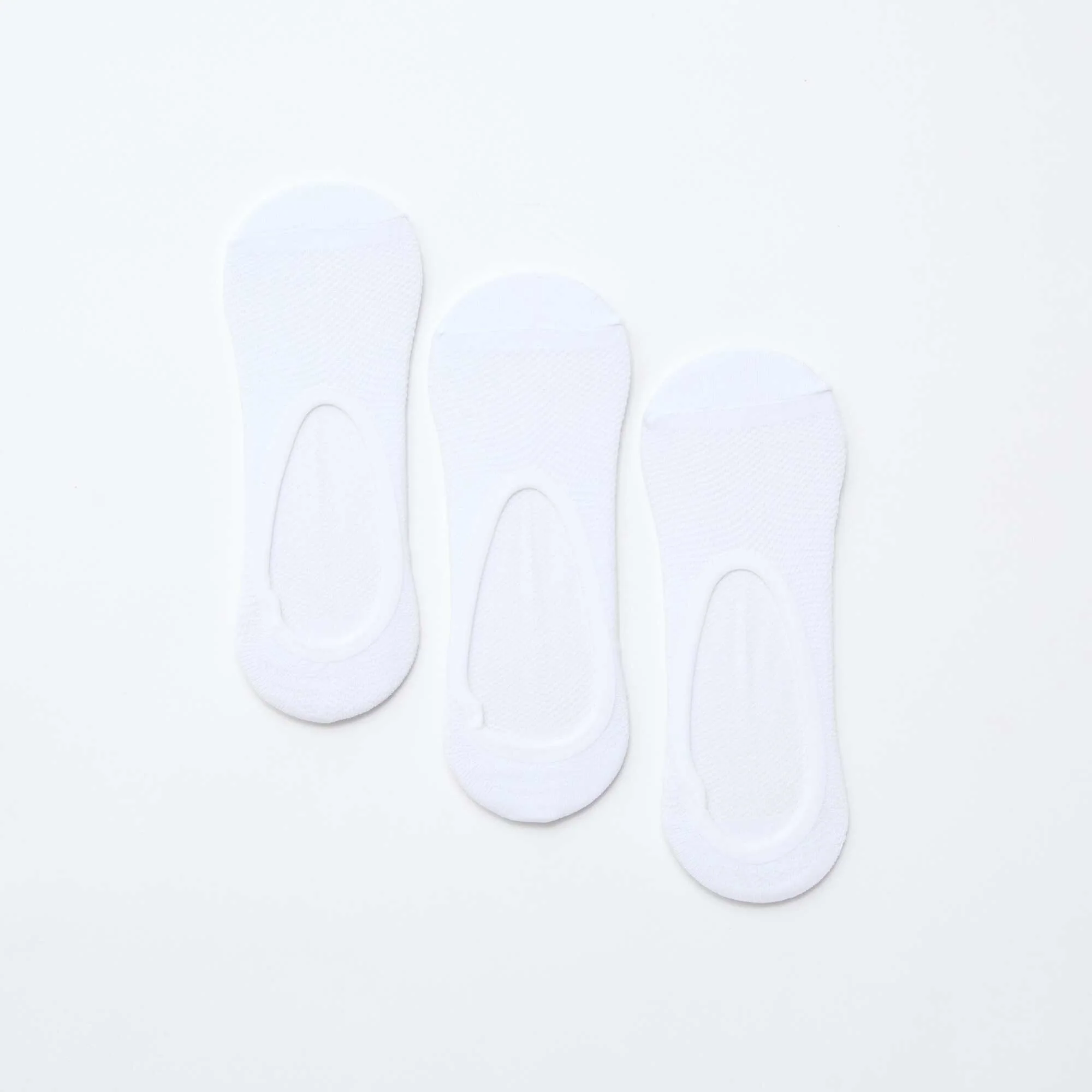 3-Pack Invisible Footie Socks WHITE - Image 2