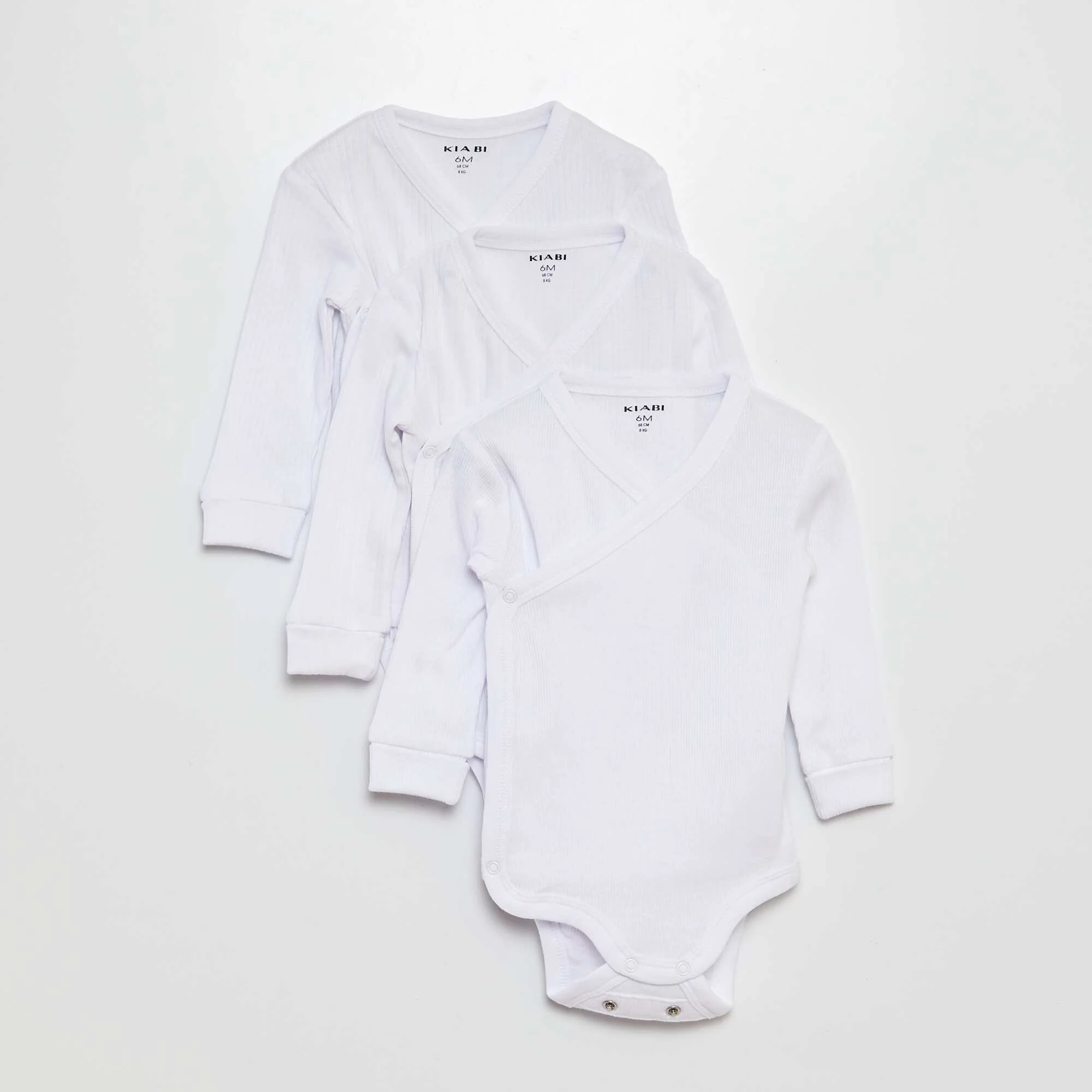 3-Pack of Convertible Bodysuits WHITE