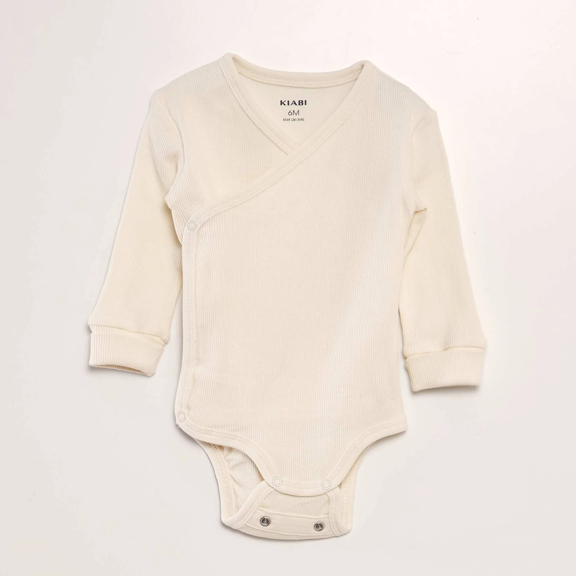 3-Pack of Grow-With-Me Bodysuits BEIGE - Image 4