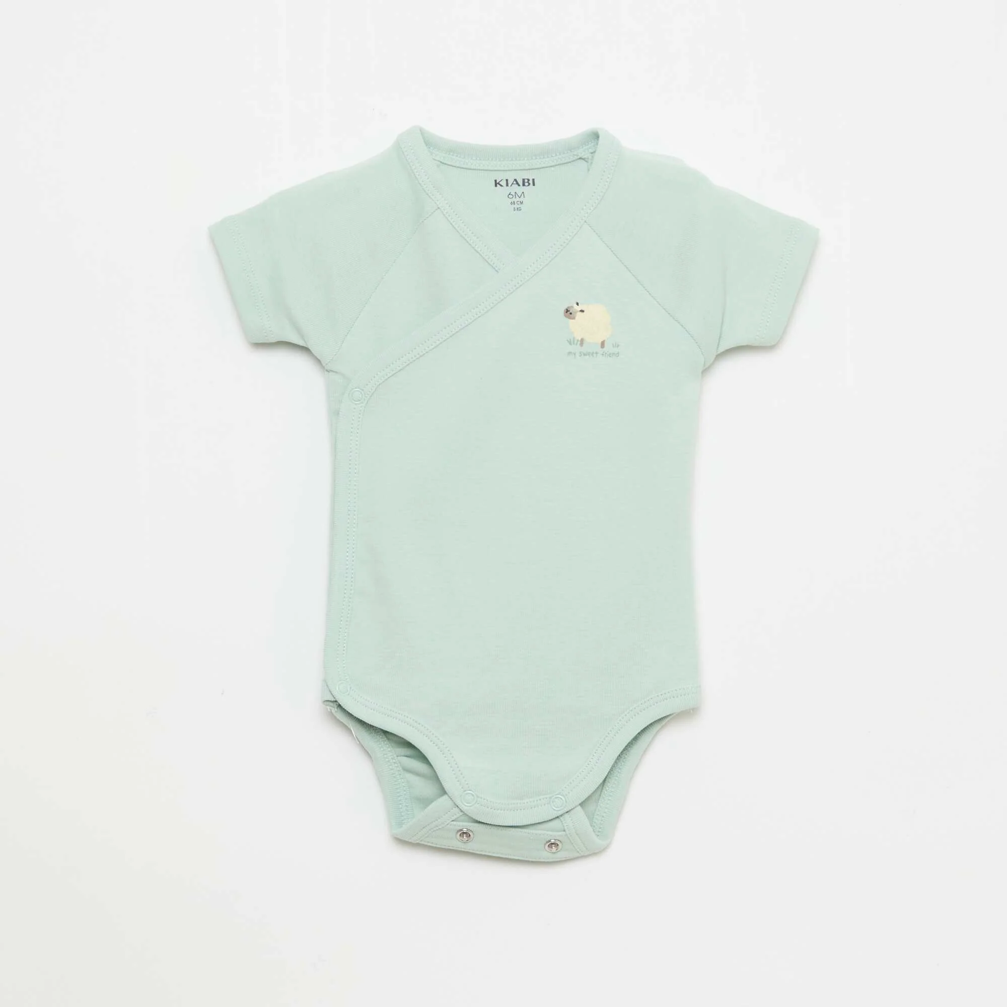 3-Pack of Short-Sleeve Bodysuits BLUE - Image 4
