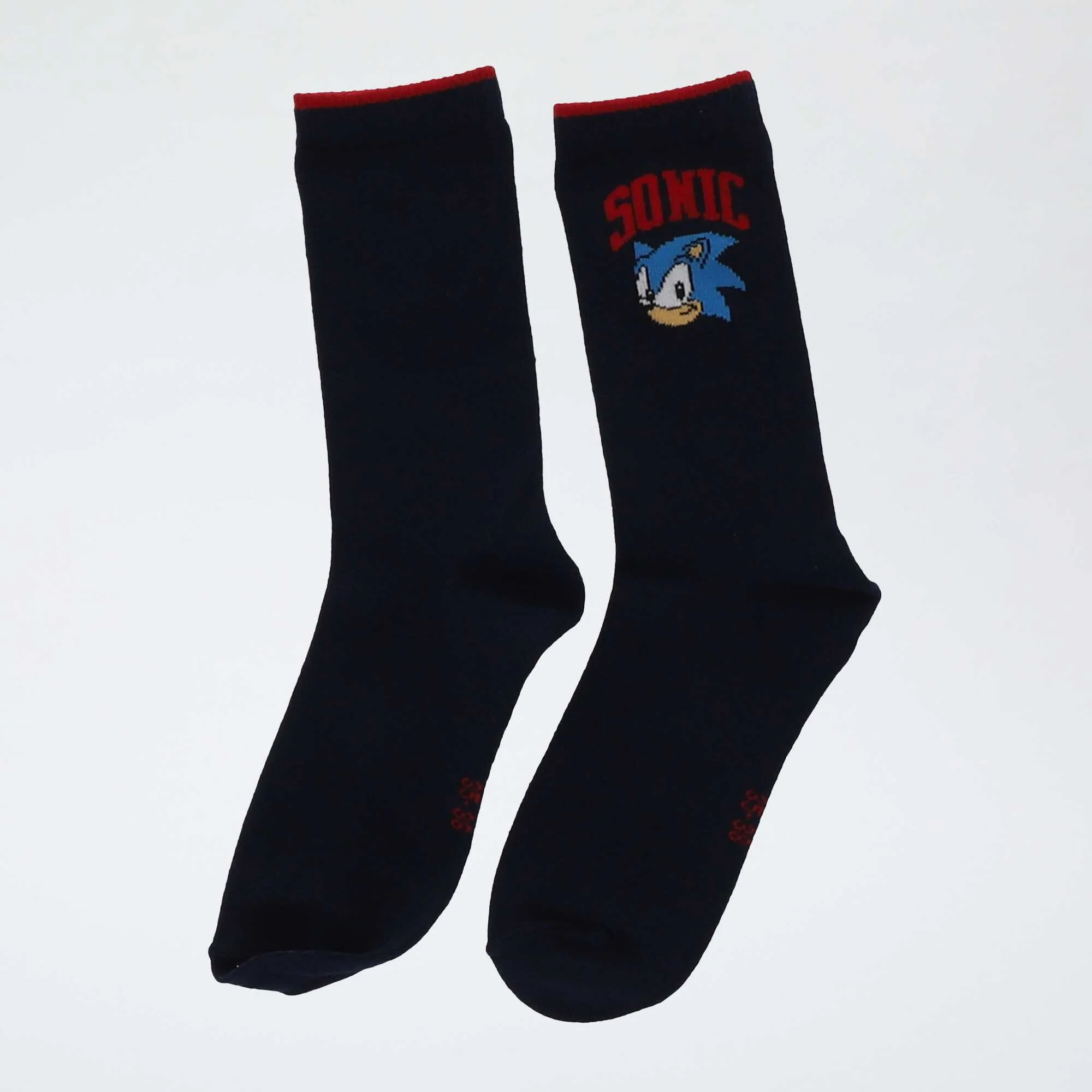 3-Pack of 'Sonic' Mid-Calf Socks BLUE - Image 3