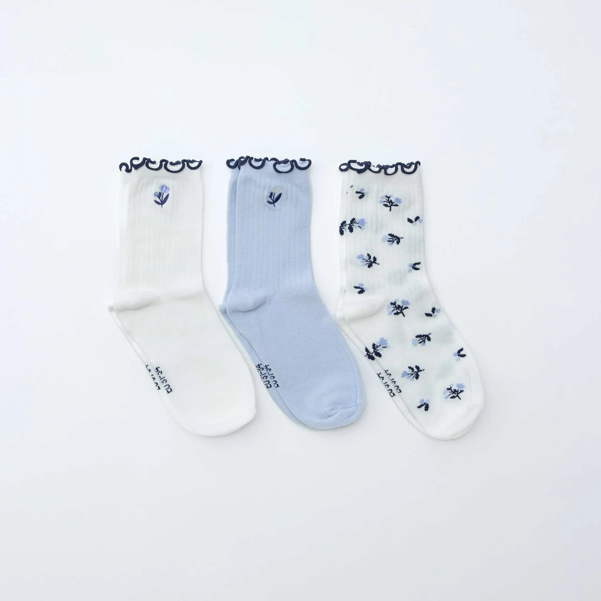 3-Pack Printed Socks WHITE - Image 2