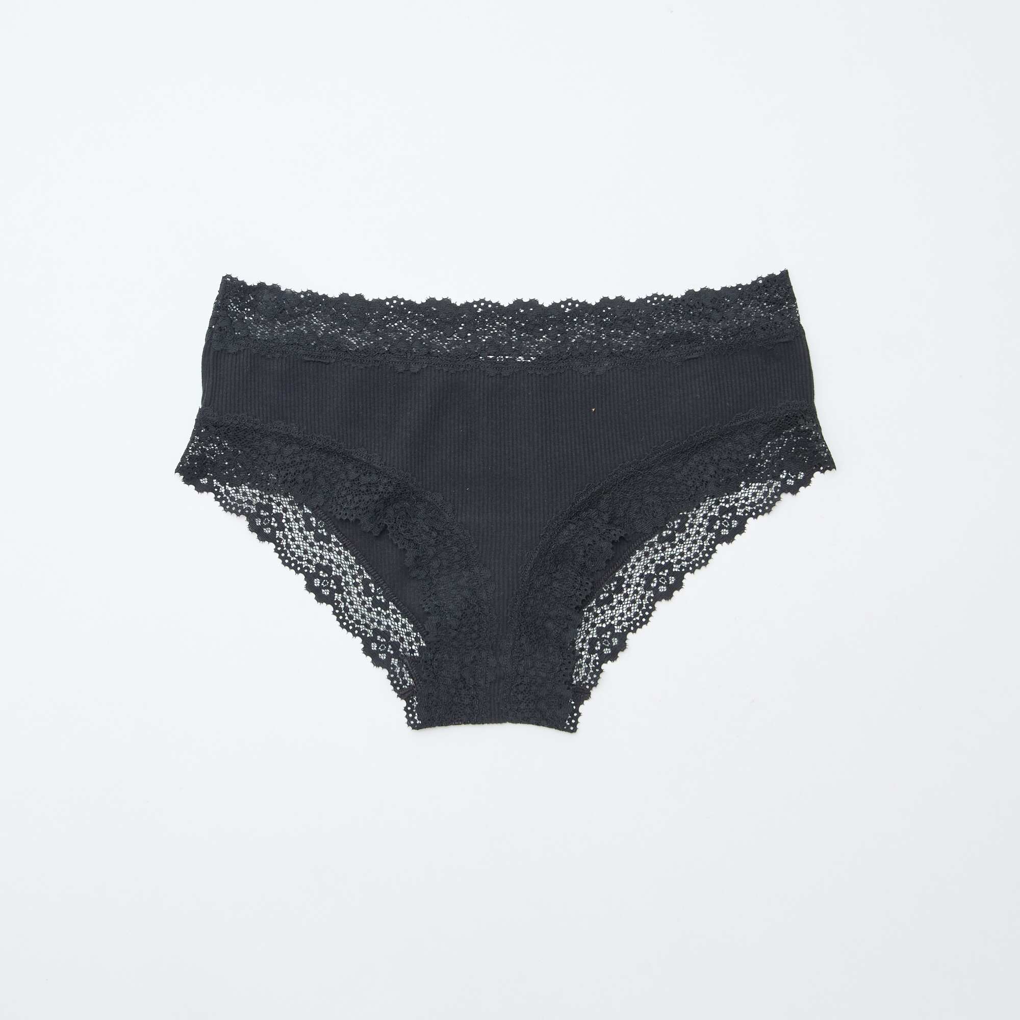 3-Pack Ribbed Shorties BLACK - Image 6
