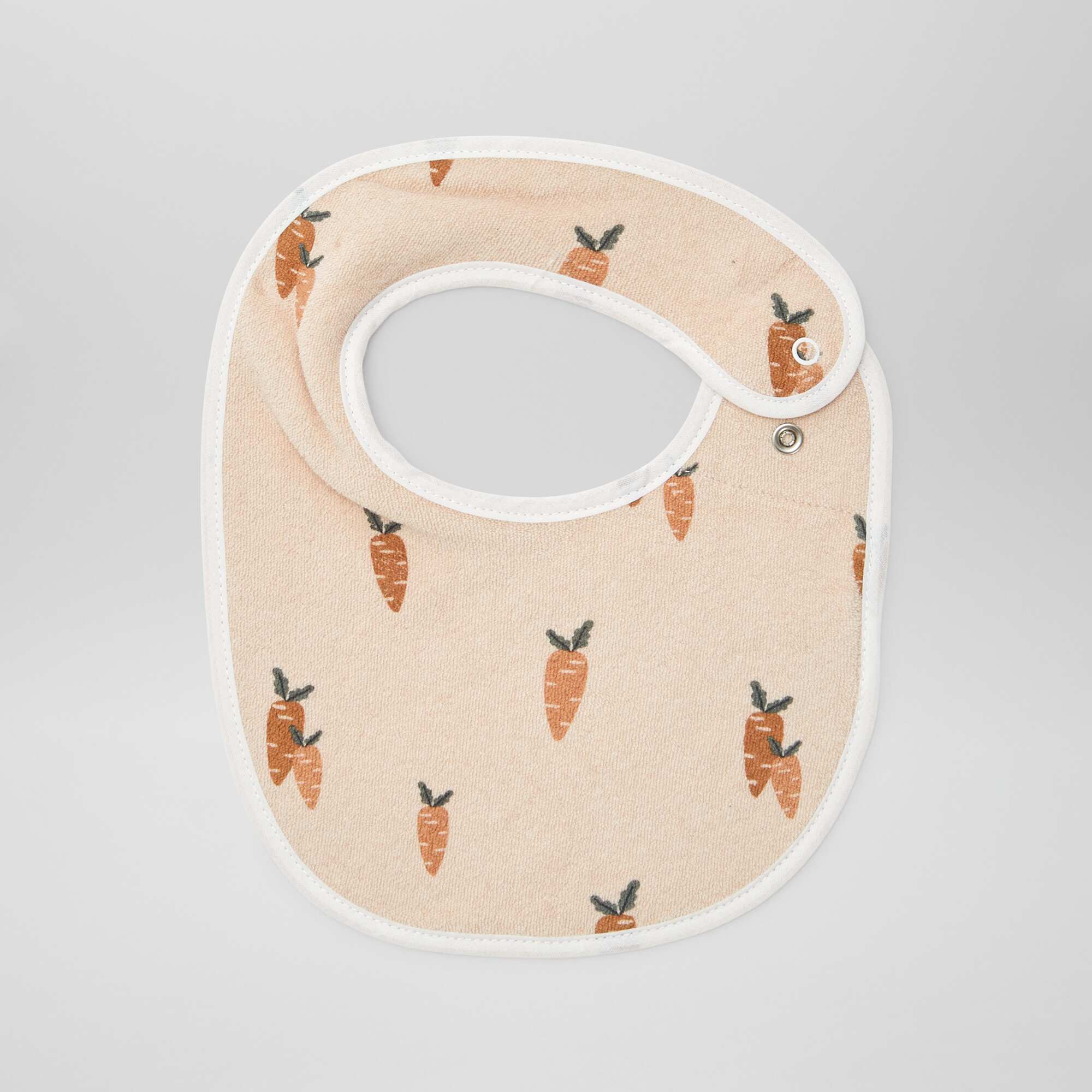 5 bibs with decorative prints and press-stud fastening BROWN - Image 2