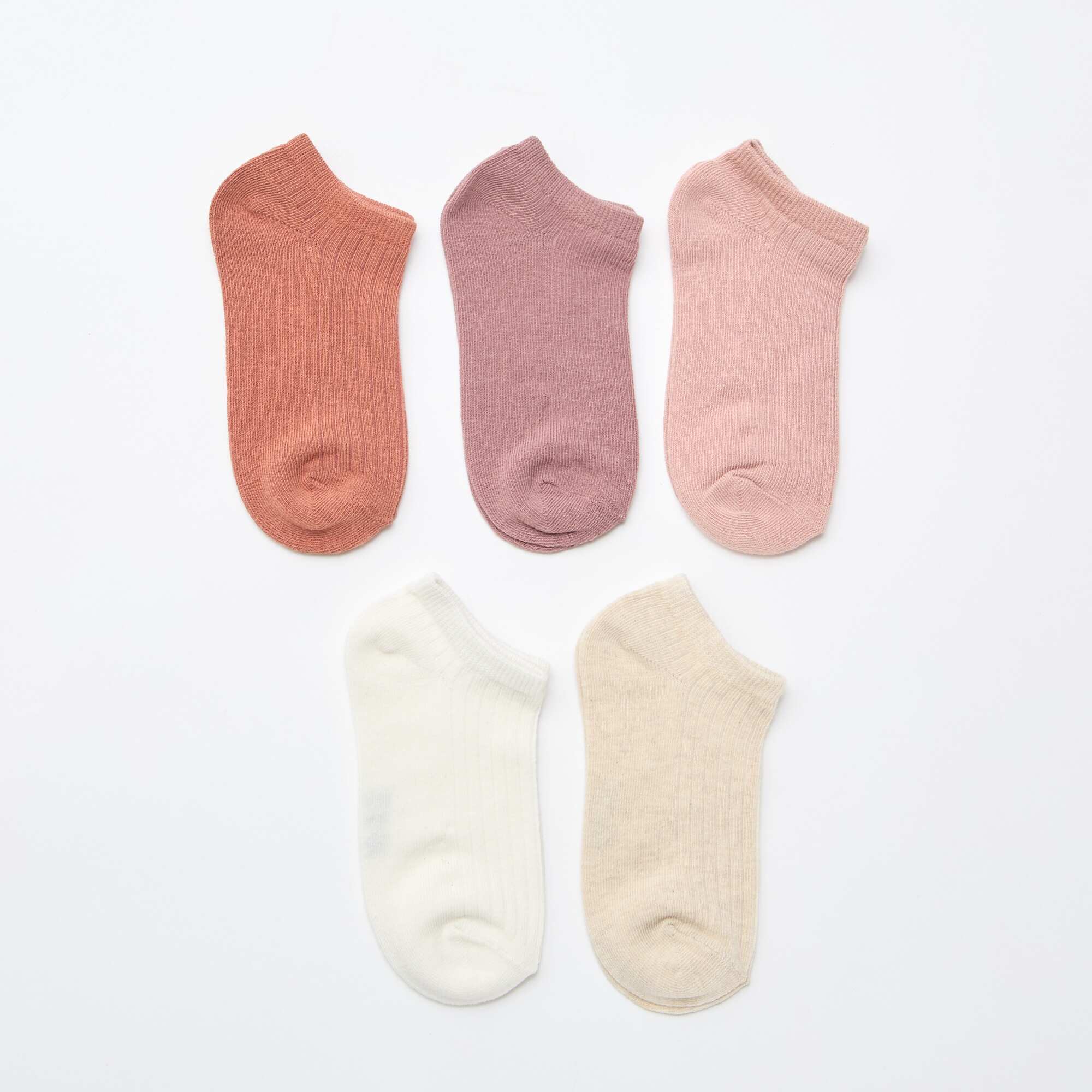 5-Pack Cotton Socks PINK - Image 2