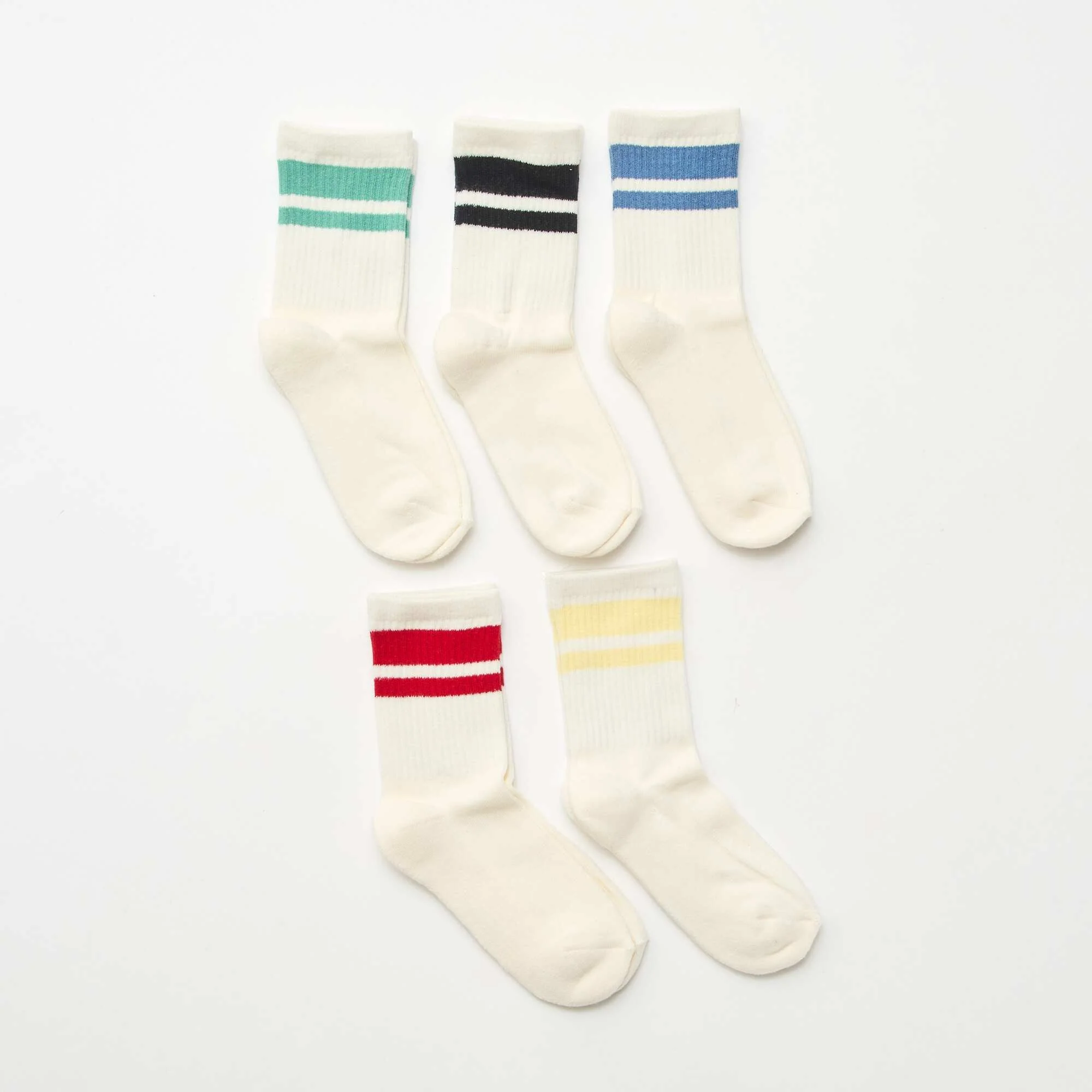 5-Pack Cotton Socks WHITE - Image 2