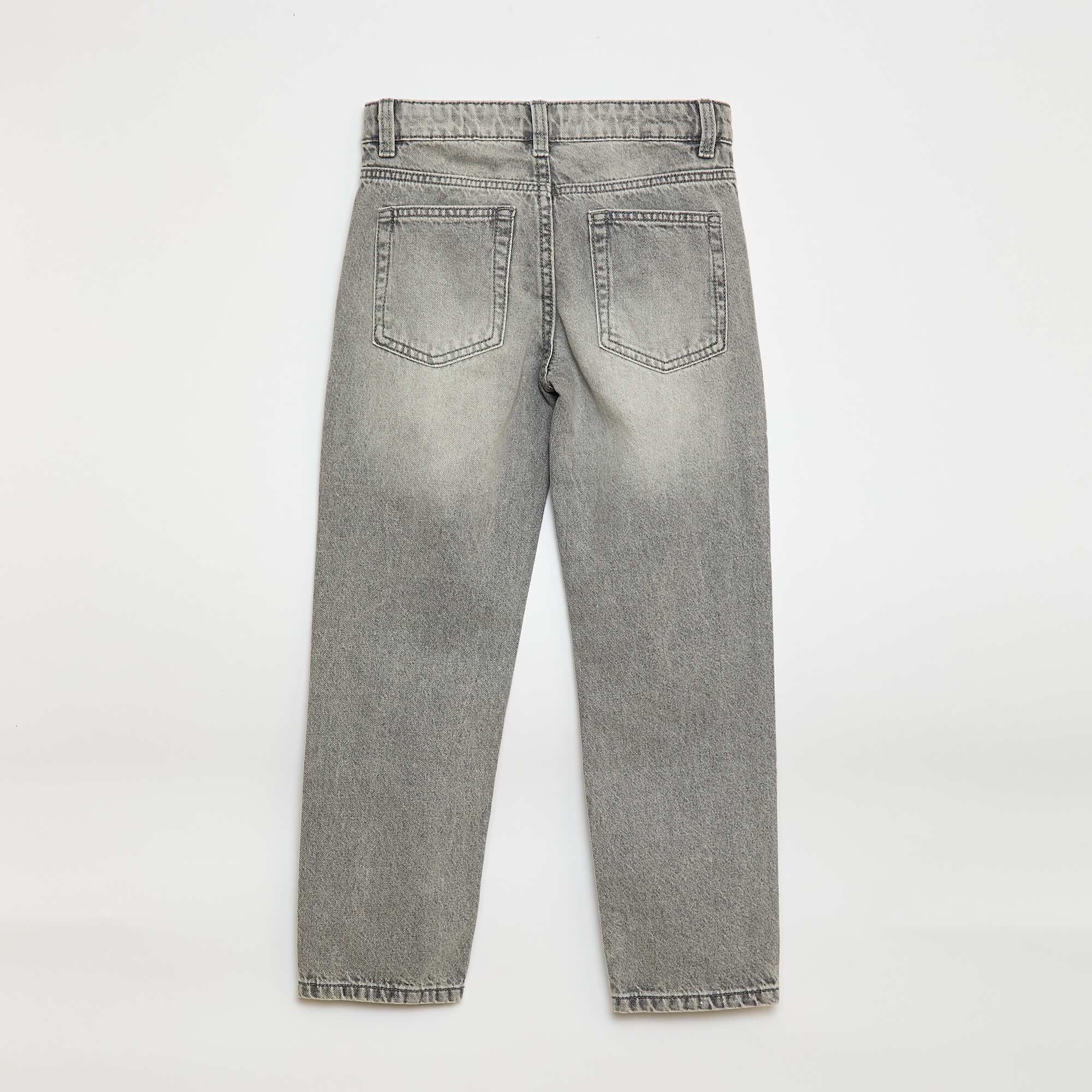 5-pocket straight-leg jeans GREY - Image 2