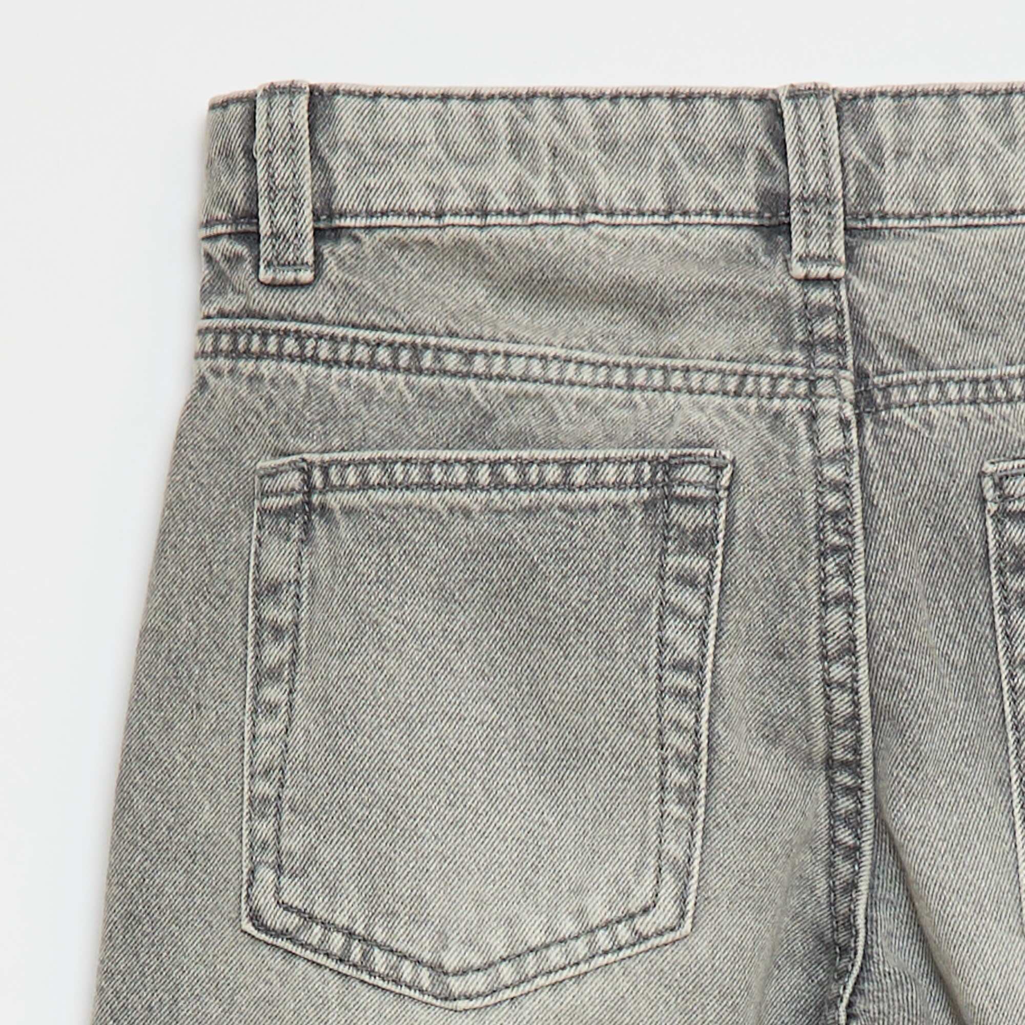 5-pocket straight-leg jeans GREY - Image 4