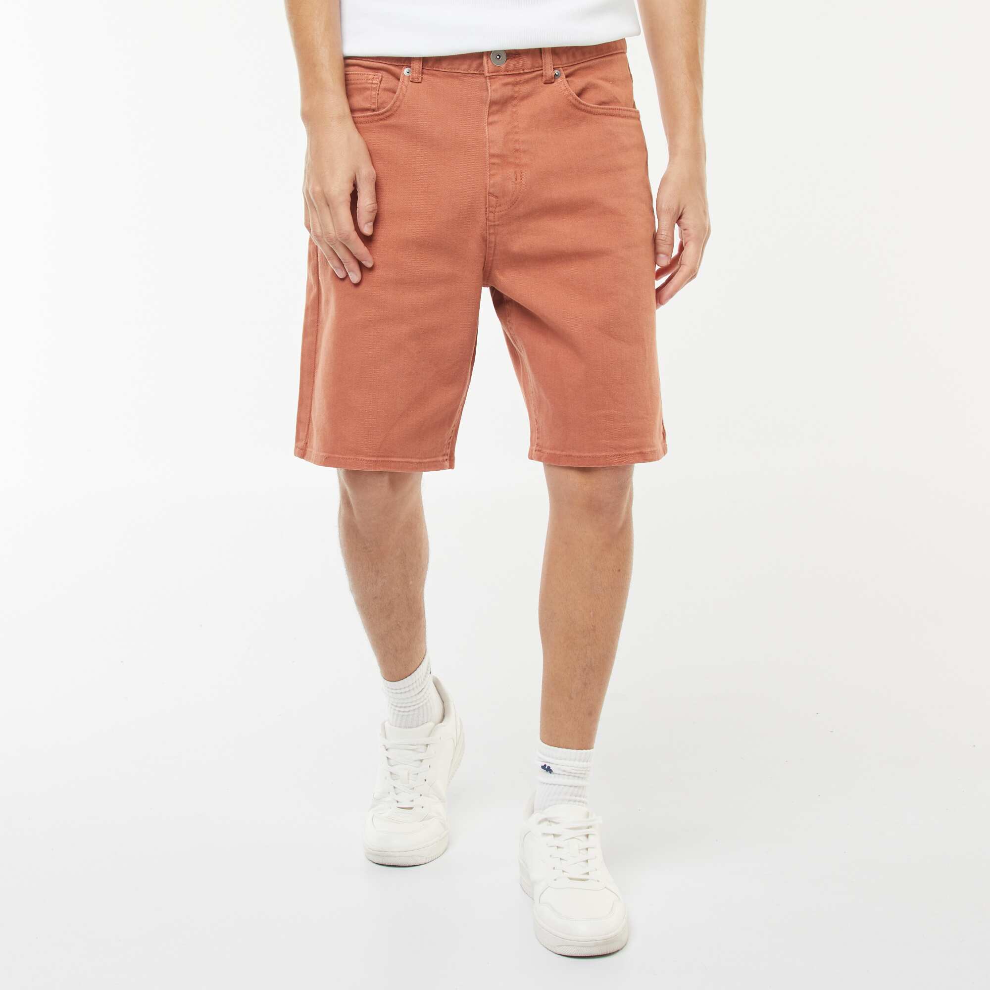 5-pocket twill Bermuda shorts RED - Image 5