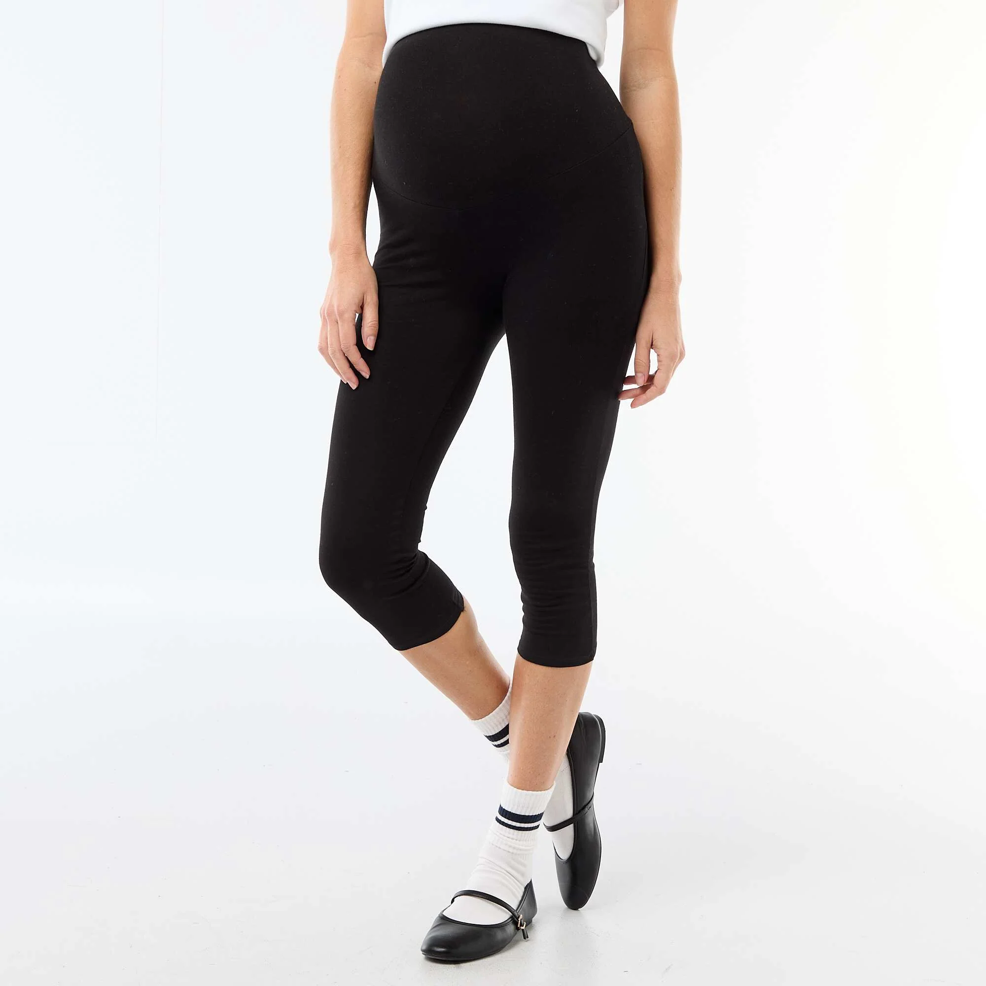 7/8 Maternity Leggings BLACK - Image 2