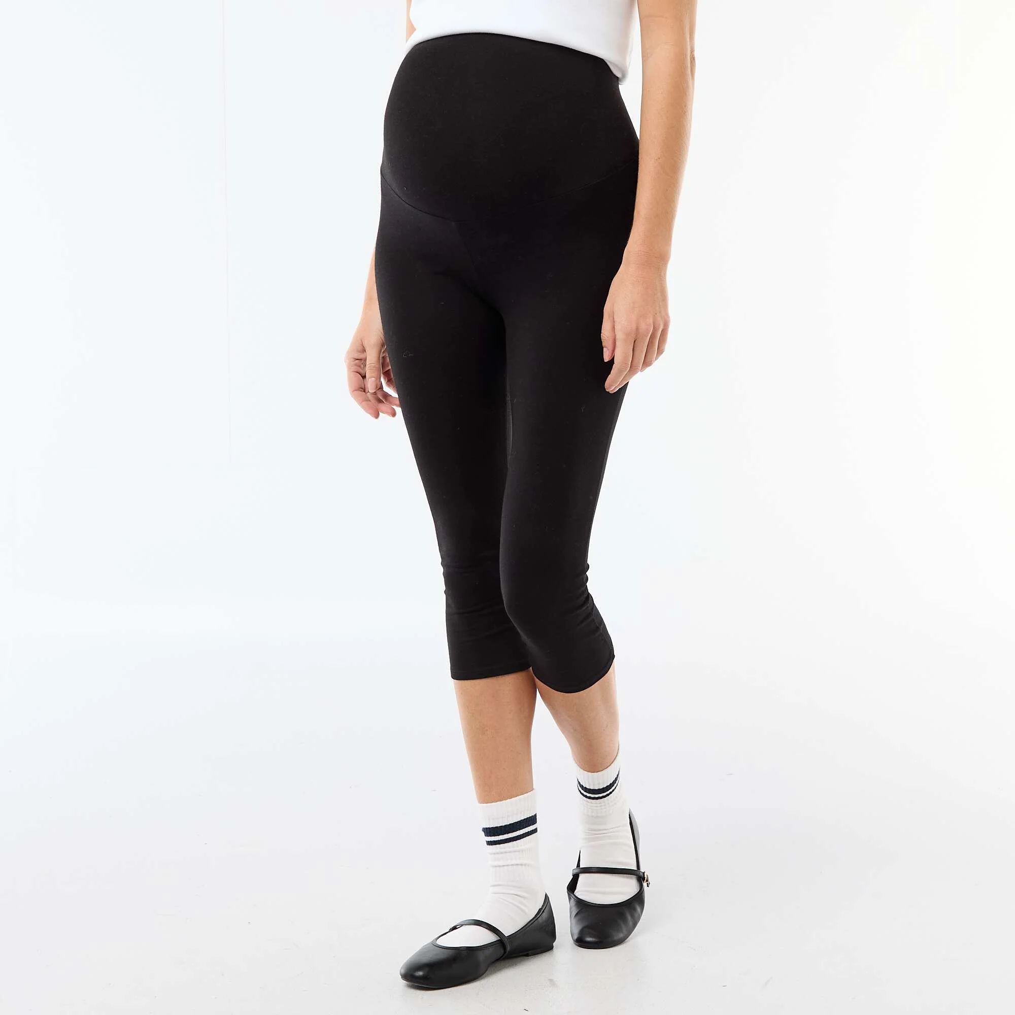 7/8 Maternity Leggings BLACK - Image 4