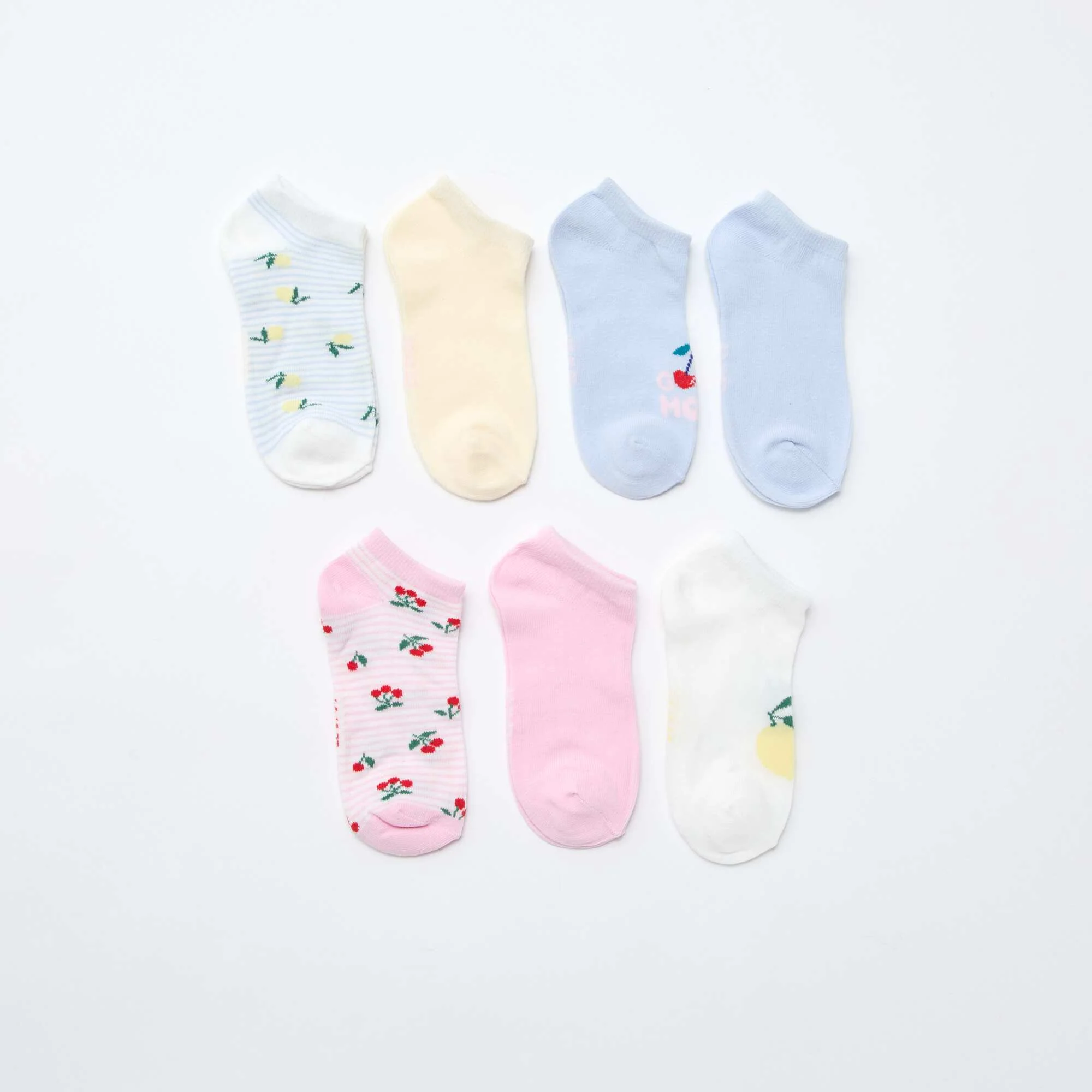 7-Pack of Invisible Ankle Socks BLUE - Image 2