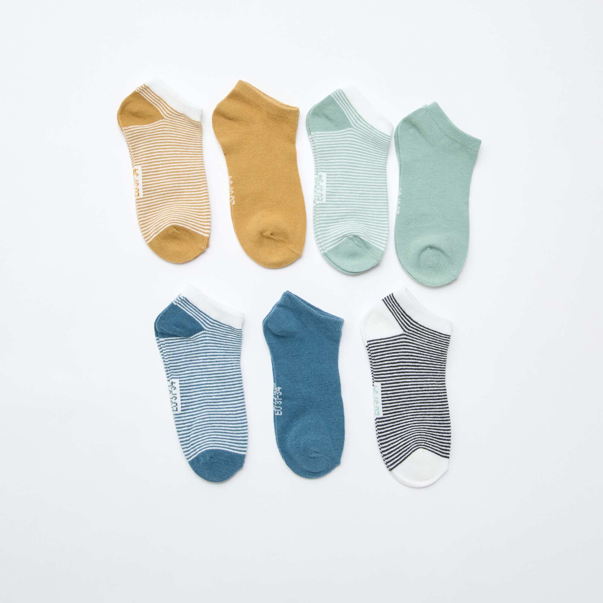 7-Pack of Invisible Ankle Socks BLUE - Image 2