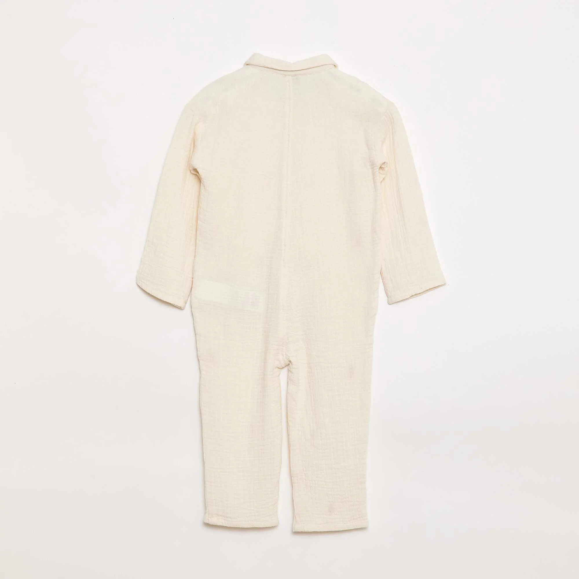 All-Over Print Cotton Romper WHITE - Image 2