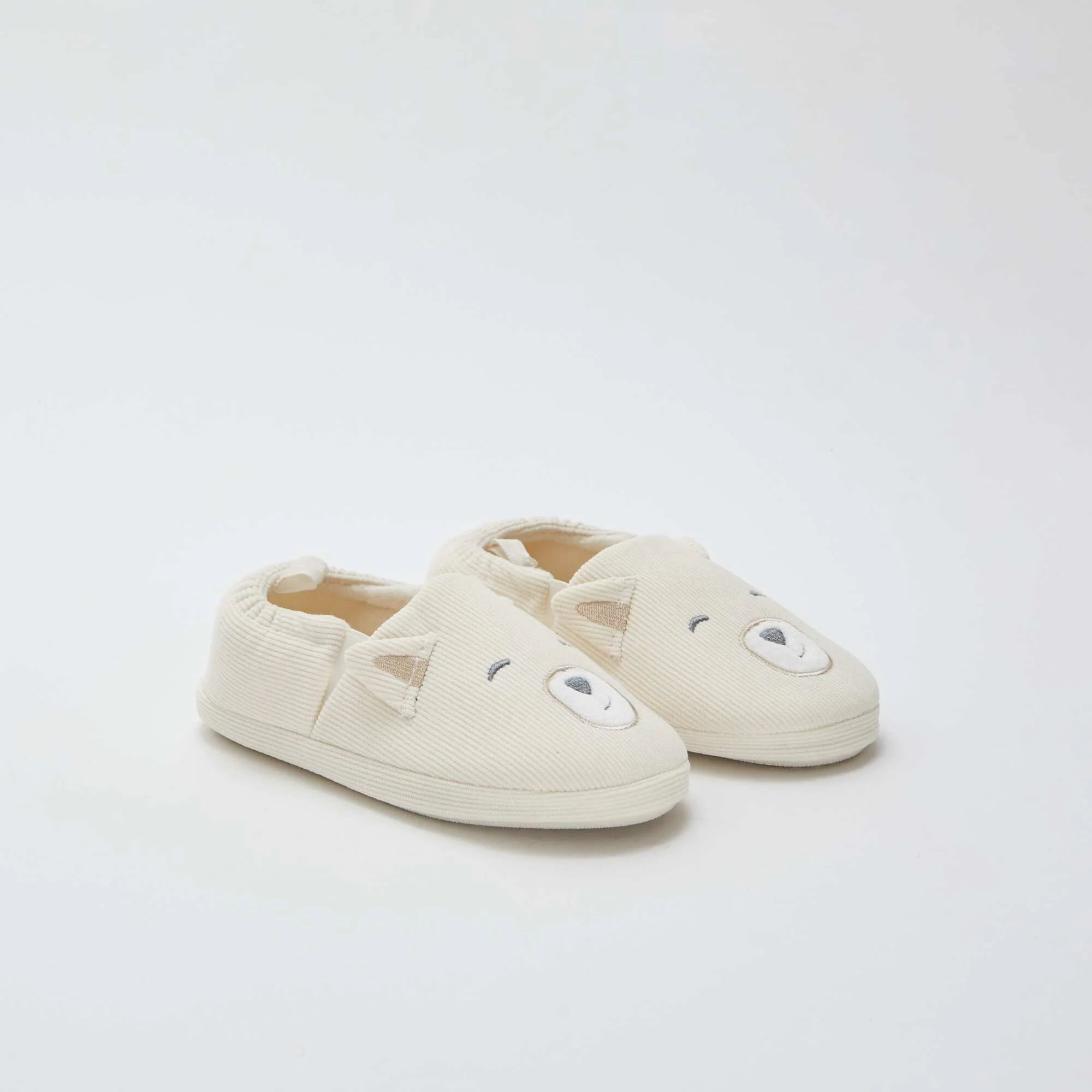 Animal design slippers BEIGE