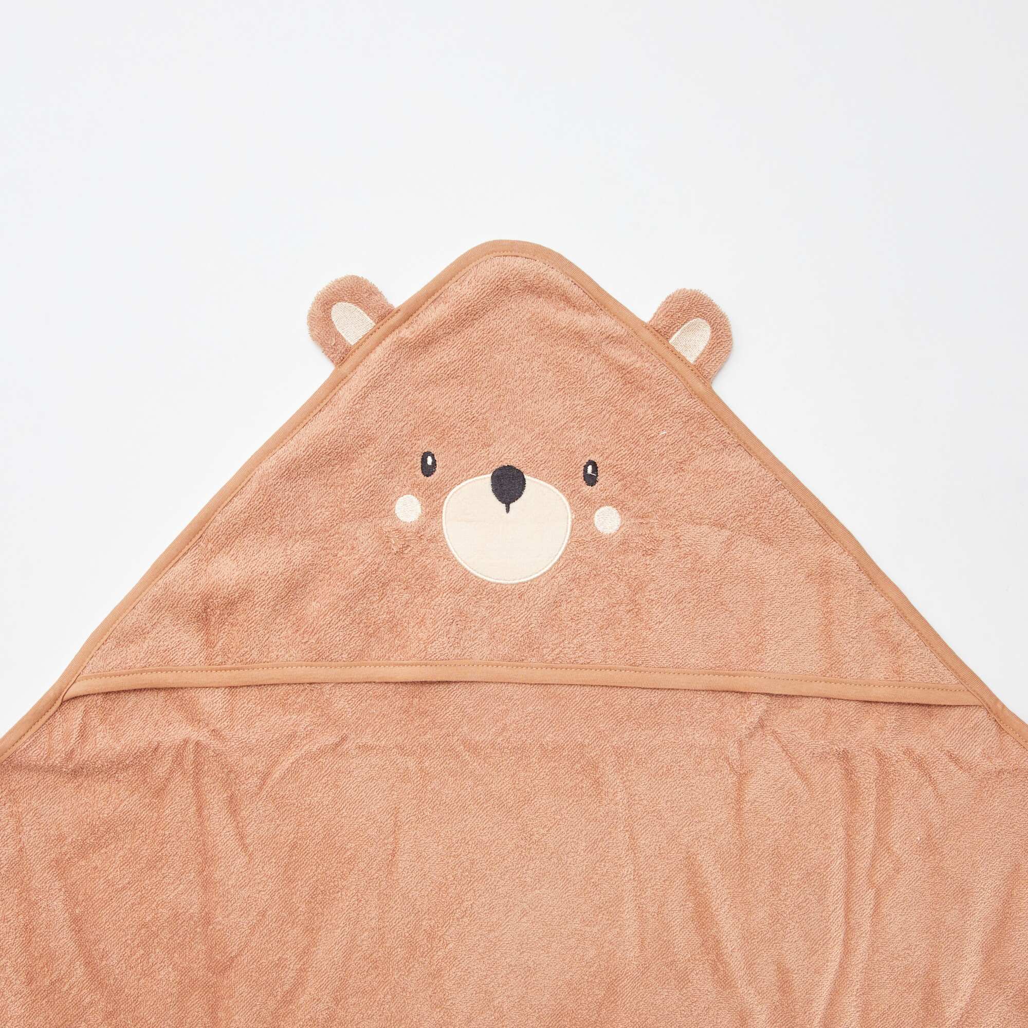 Animal Ear Terry Bath Cape BROWN - Image 4