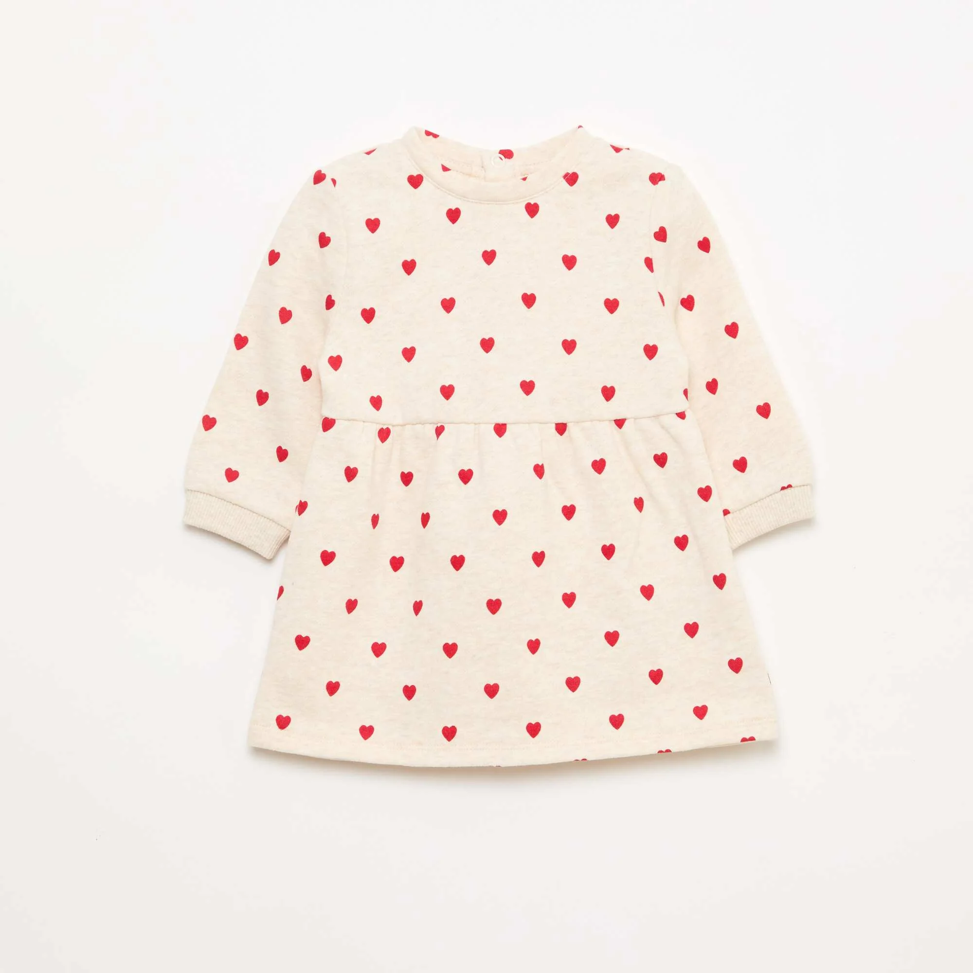 Animated Fleece Dress BEIGE
