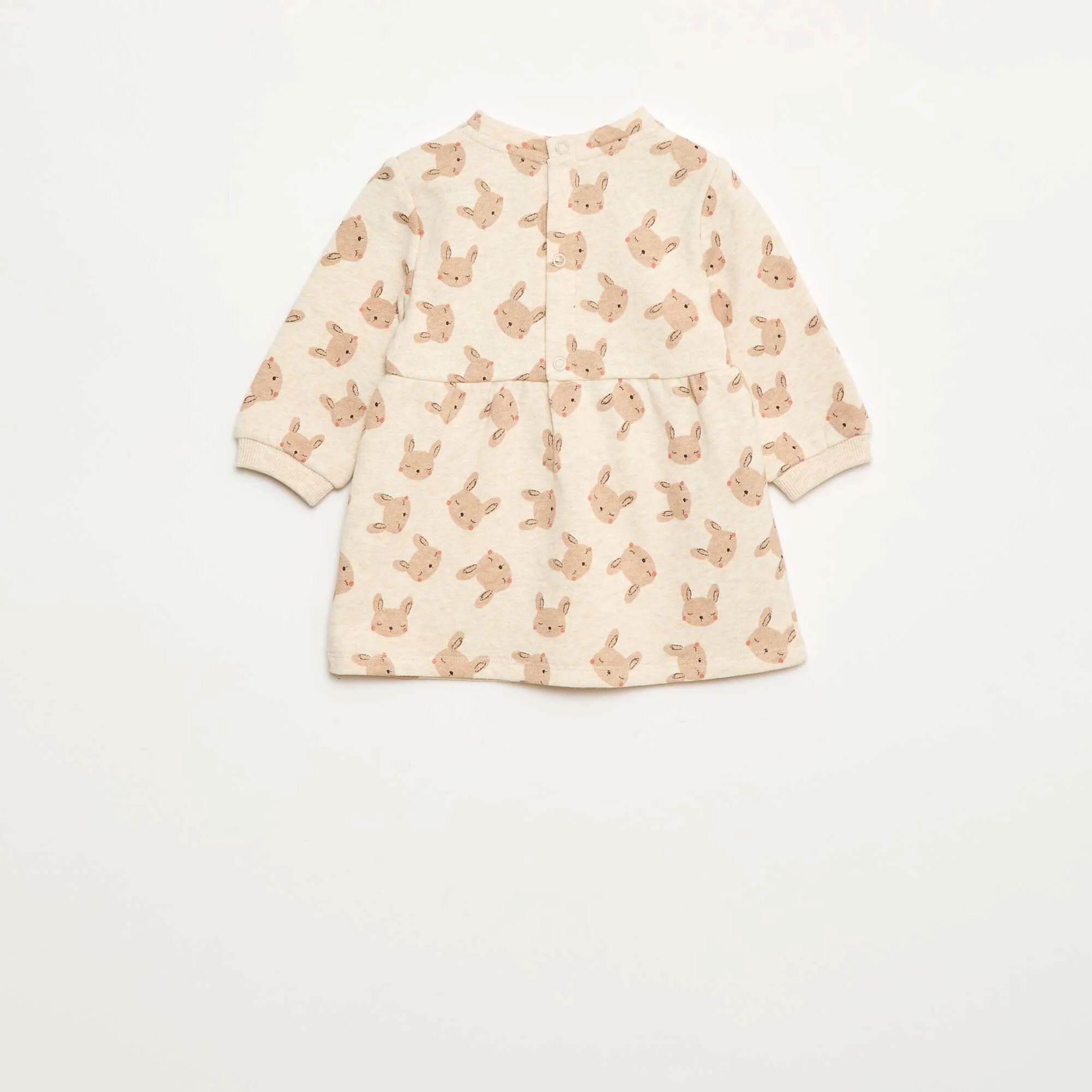 Animated Fleece Dress BEIGE - Image 3