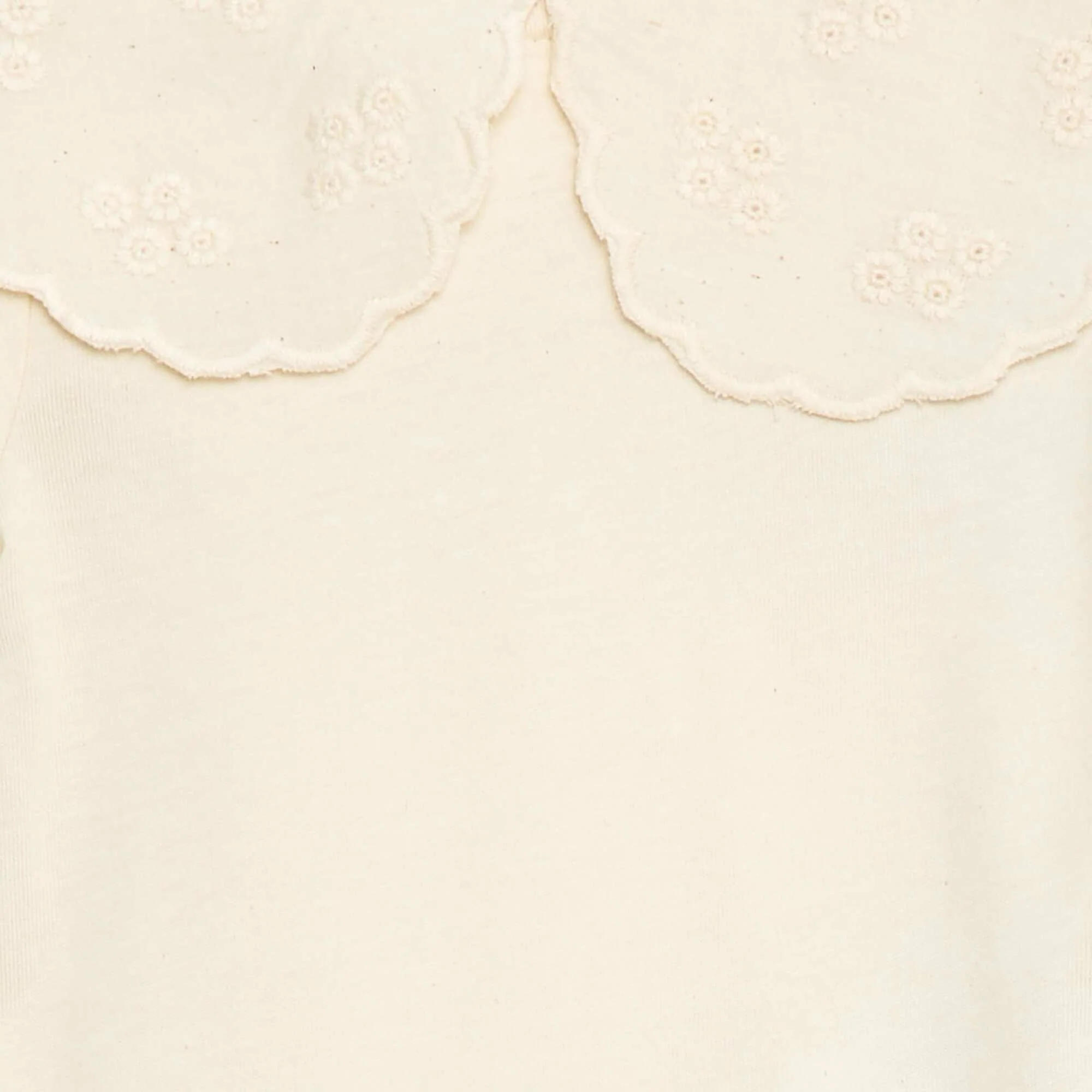 Baby Bodysuit with Peter Pan Collar WHITE - Image 3